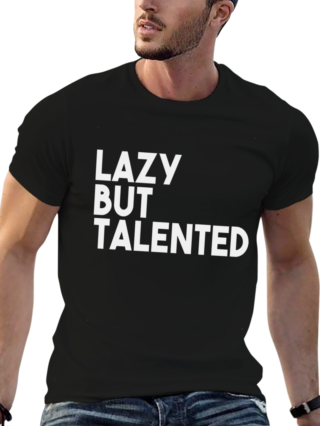 Lazy But Talented Black T-Shirt