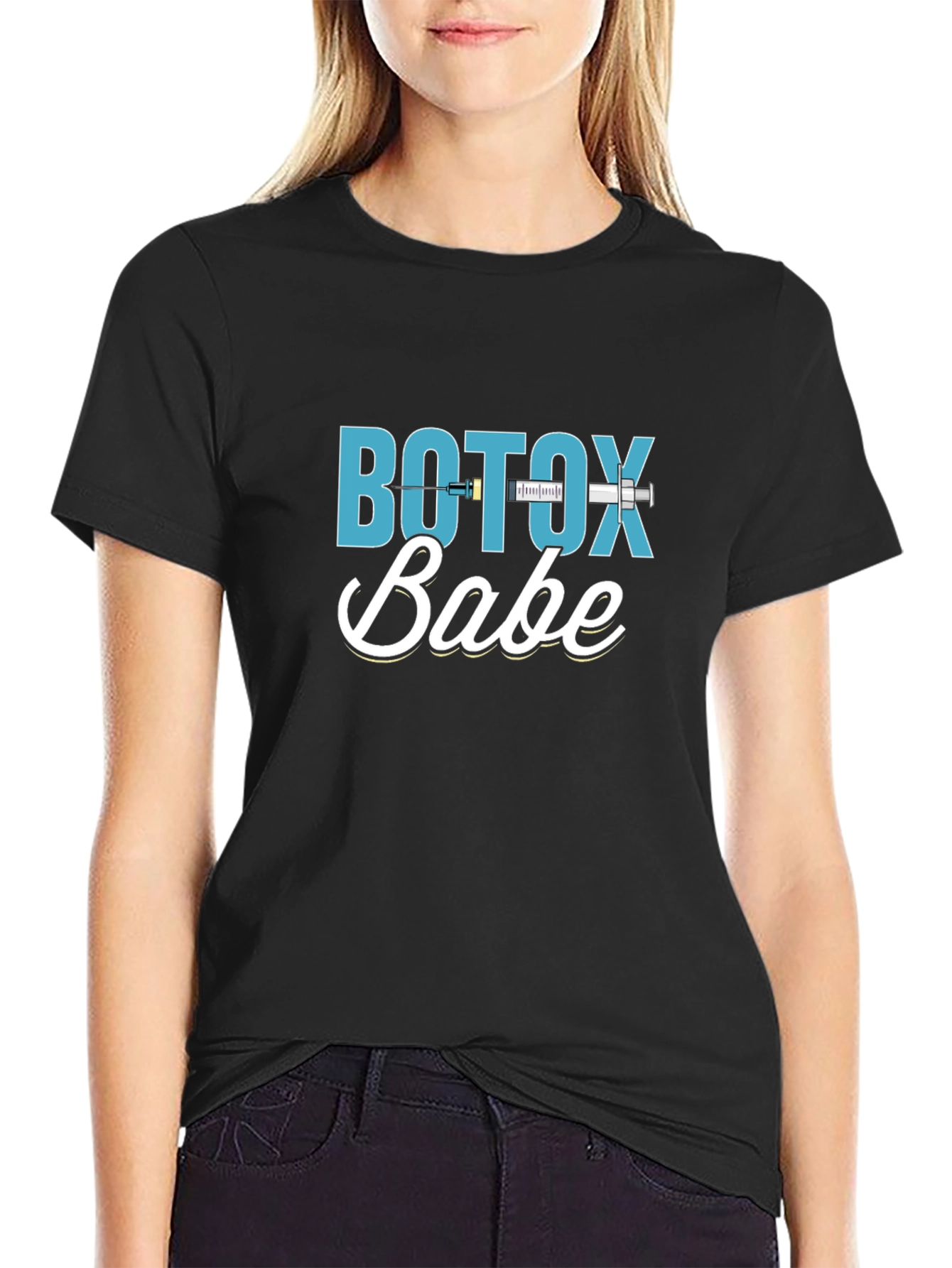 Botox Babe Graphic T-Shirt - Black