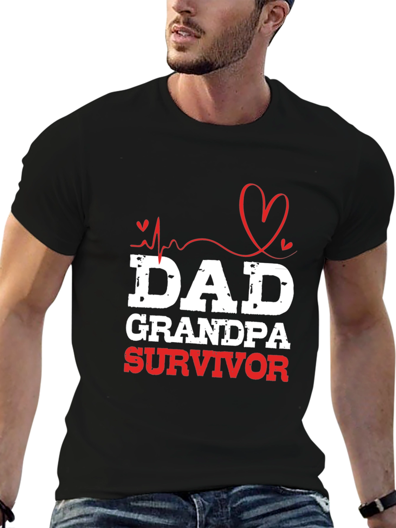 Dad Grandpa Survivor Graphic Tee