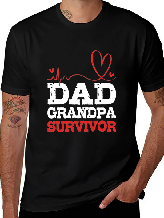 Dad Grandpa Survivor Graphic Tee