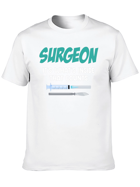 Surgeon Inside Counts T-Shirt - Medical Profession Tee