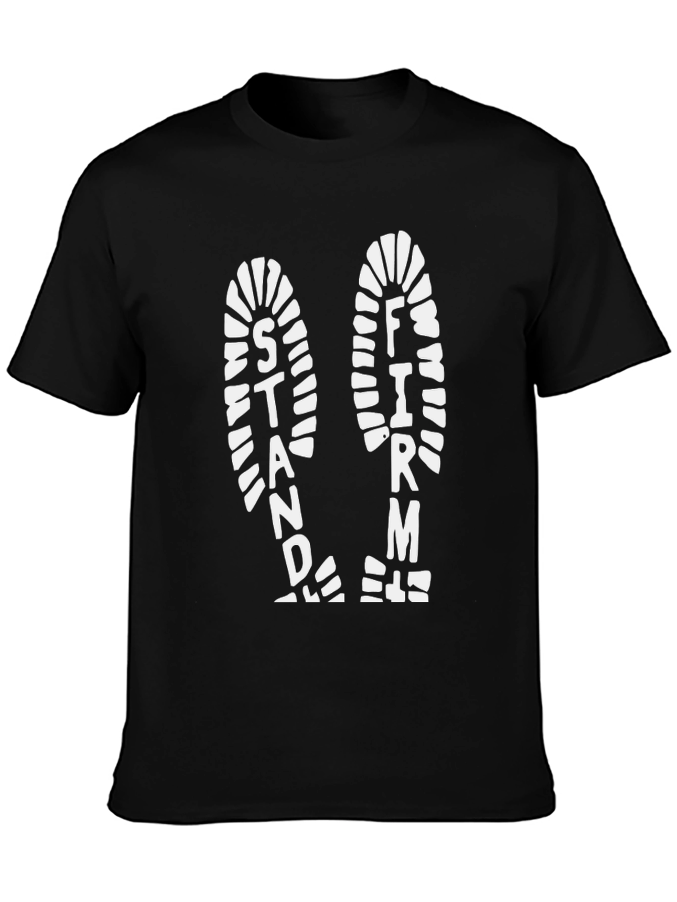 Stand Firm T-Shirt - Black Graphic Tee