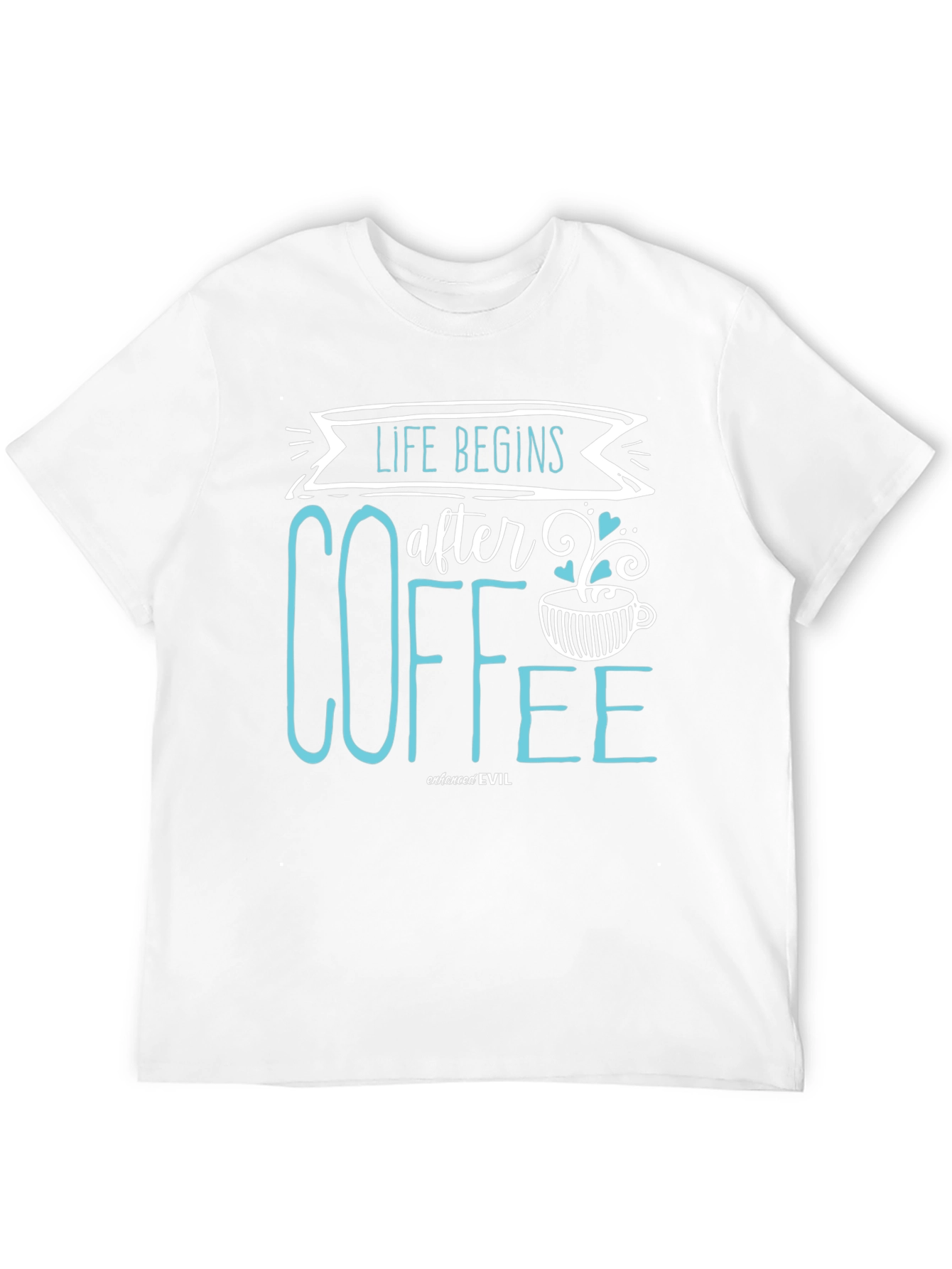 Life Begins After Coffee Black Graphic Tee