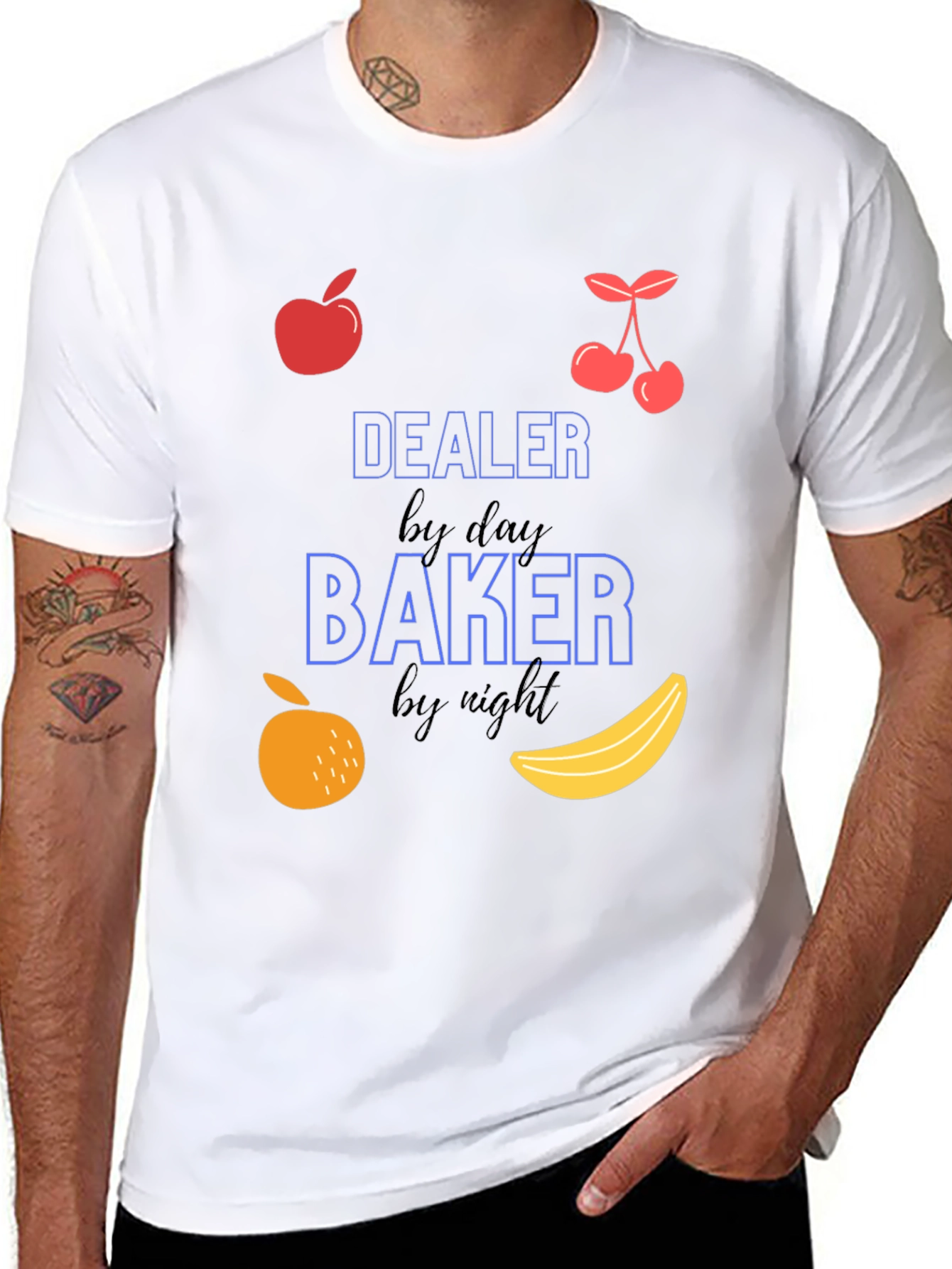 Dealer by Day Baker by Night Graphic T-Shirt