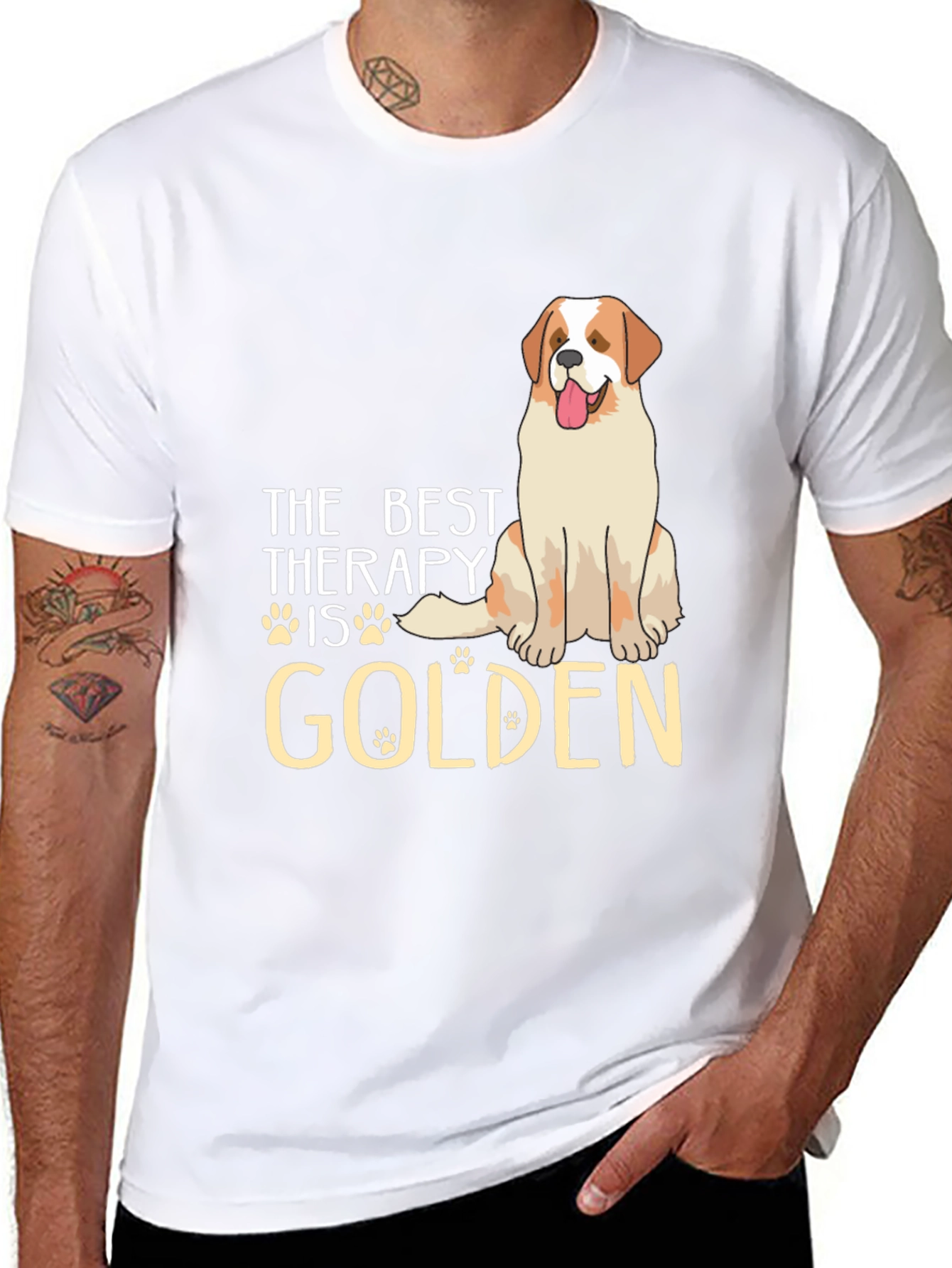 Golden Therapy T-Shirt - Dog Lover Apparel
