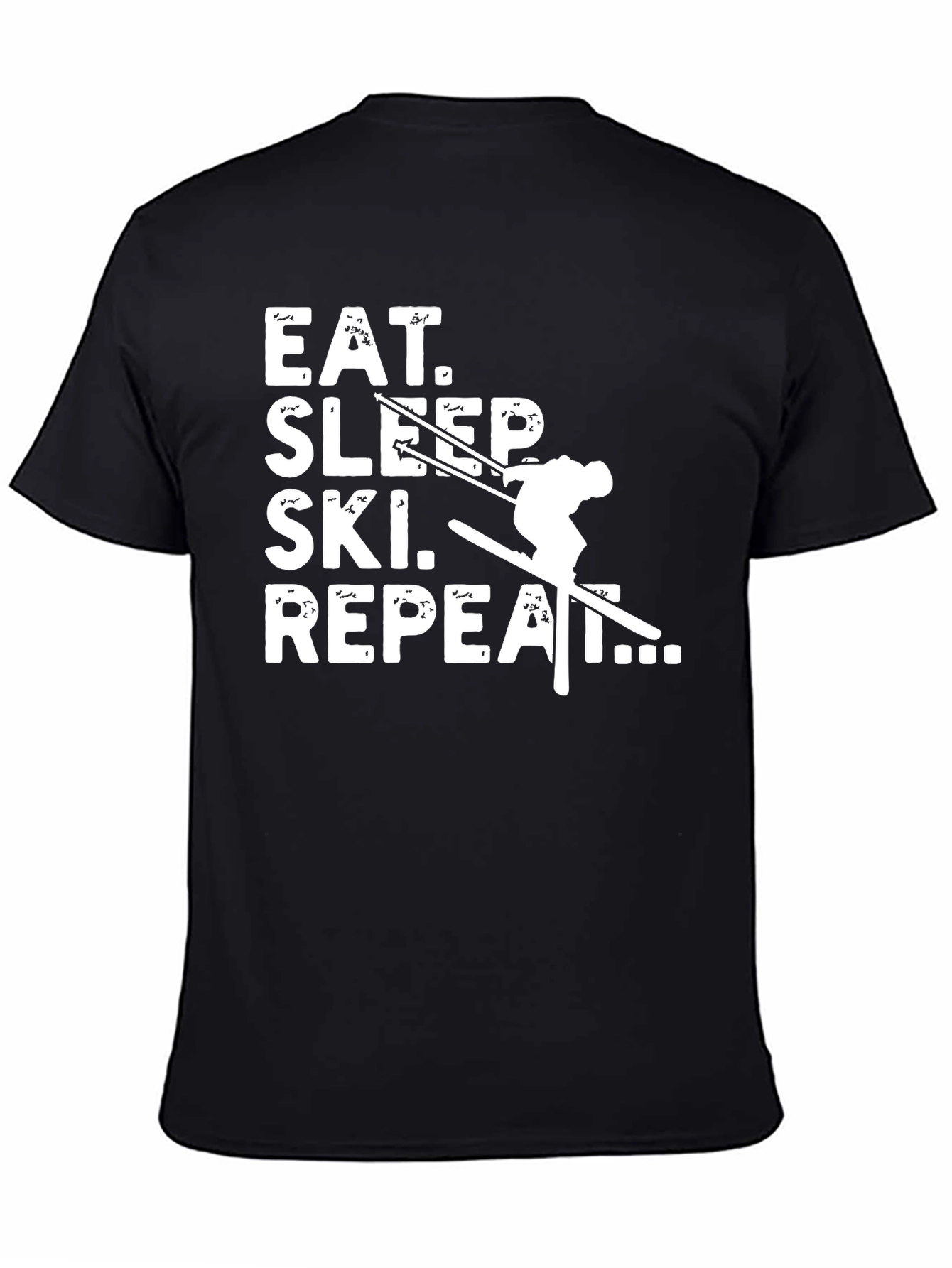 Eat Sleep Ski Repeat Graphic Tee