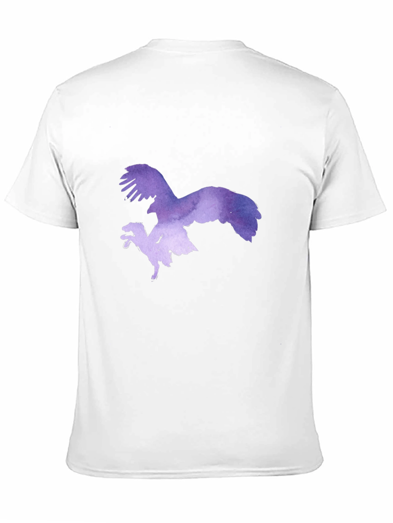 Eagle vs Dinosaur Graphic Tee - Black Cotton Blend
