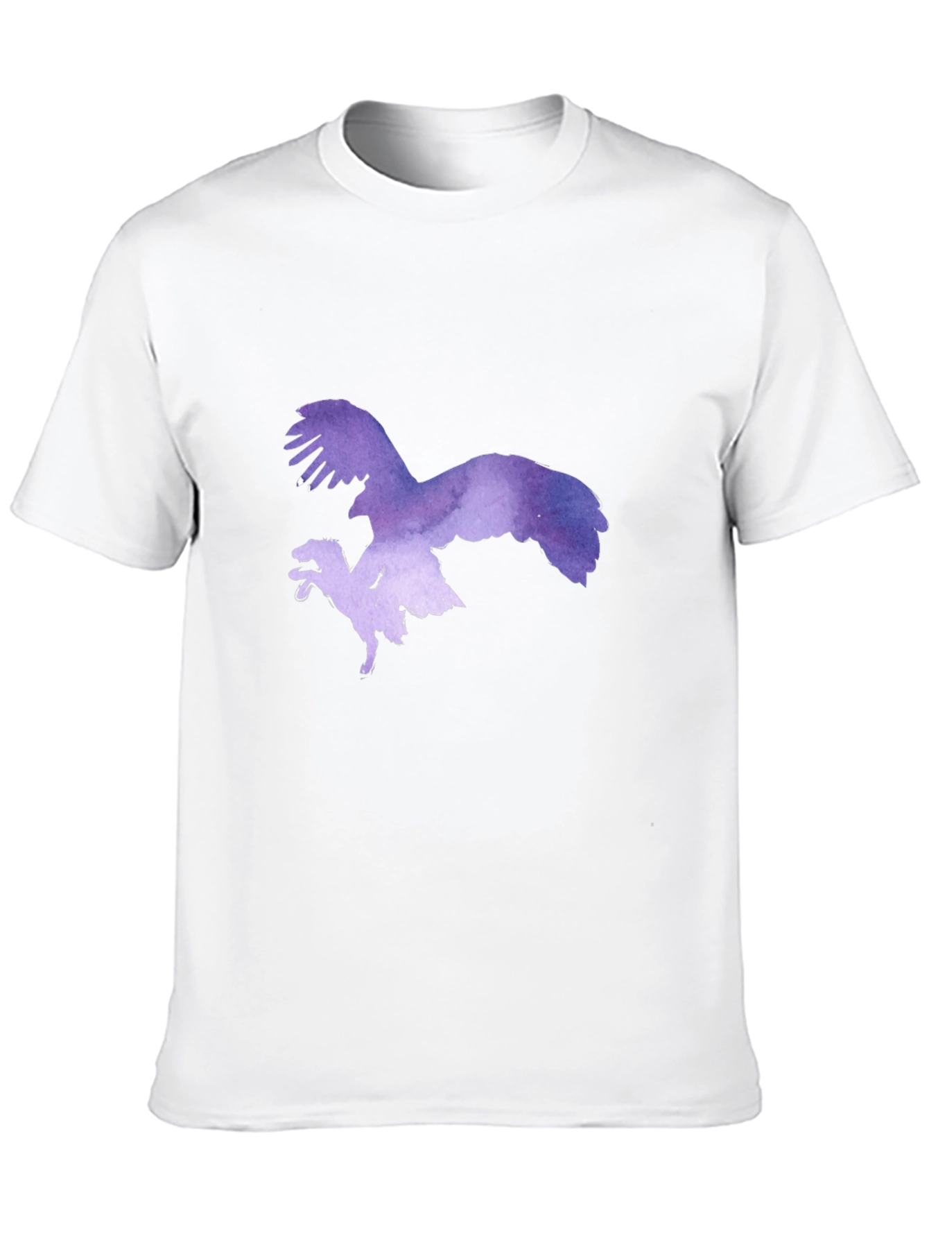 Eagle vs Dinosaur Graphic Tee - Black Cotton Blend