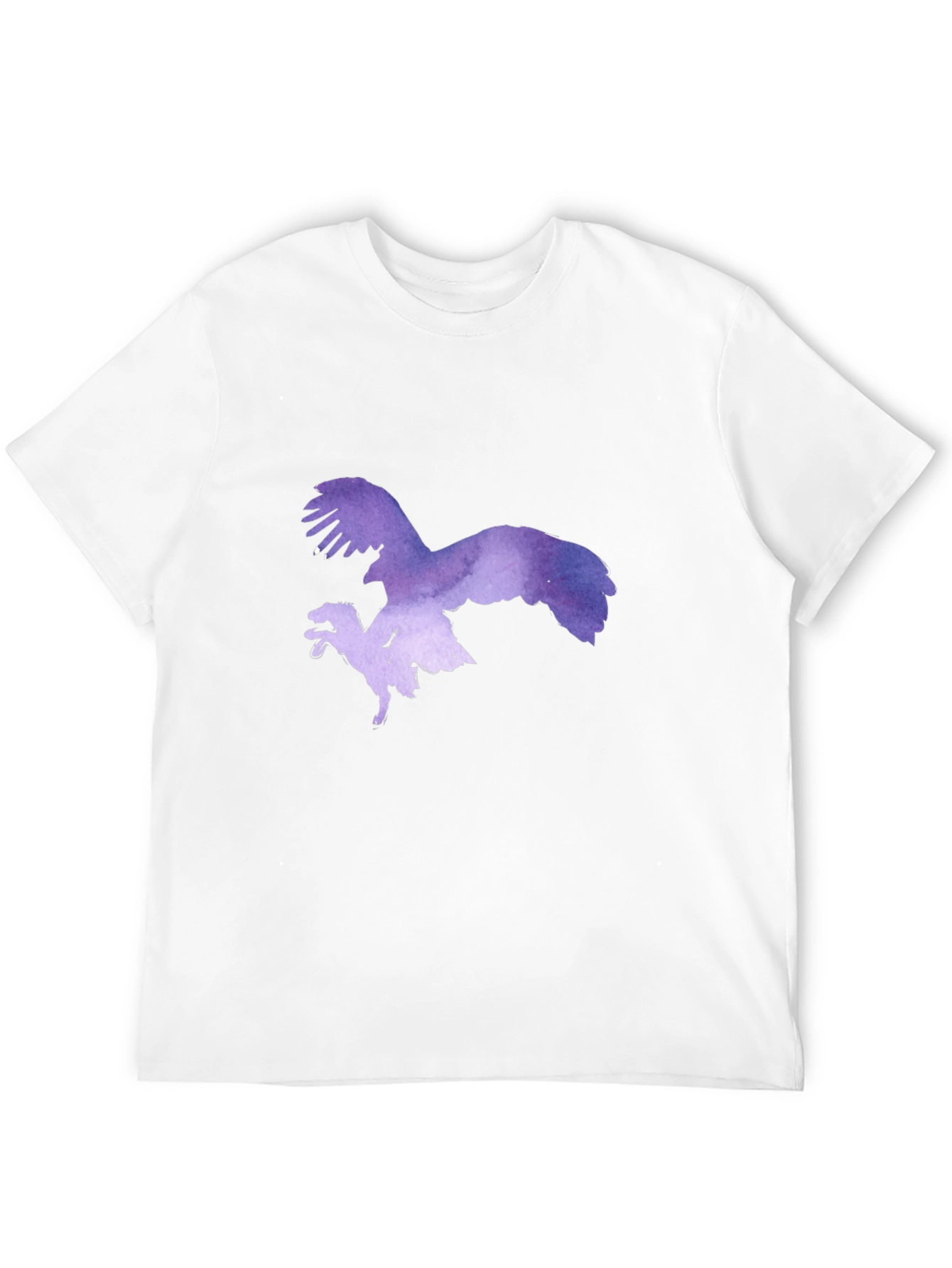 Eagle vs Dinosaur Graphic Tee - Black Cotton Blend