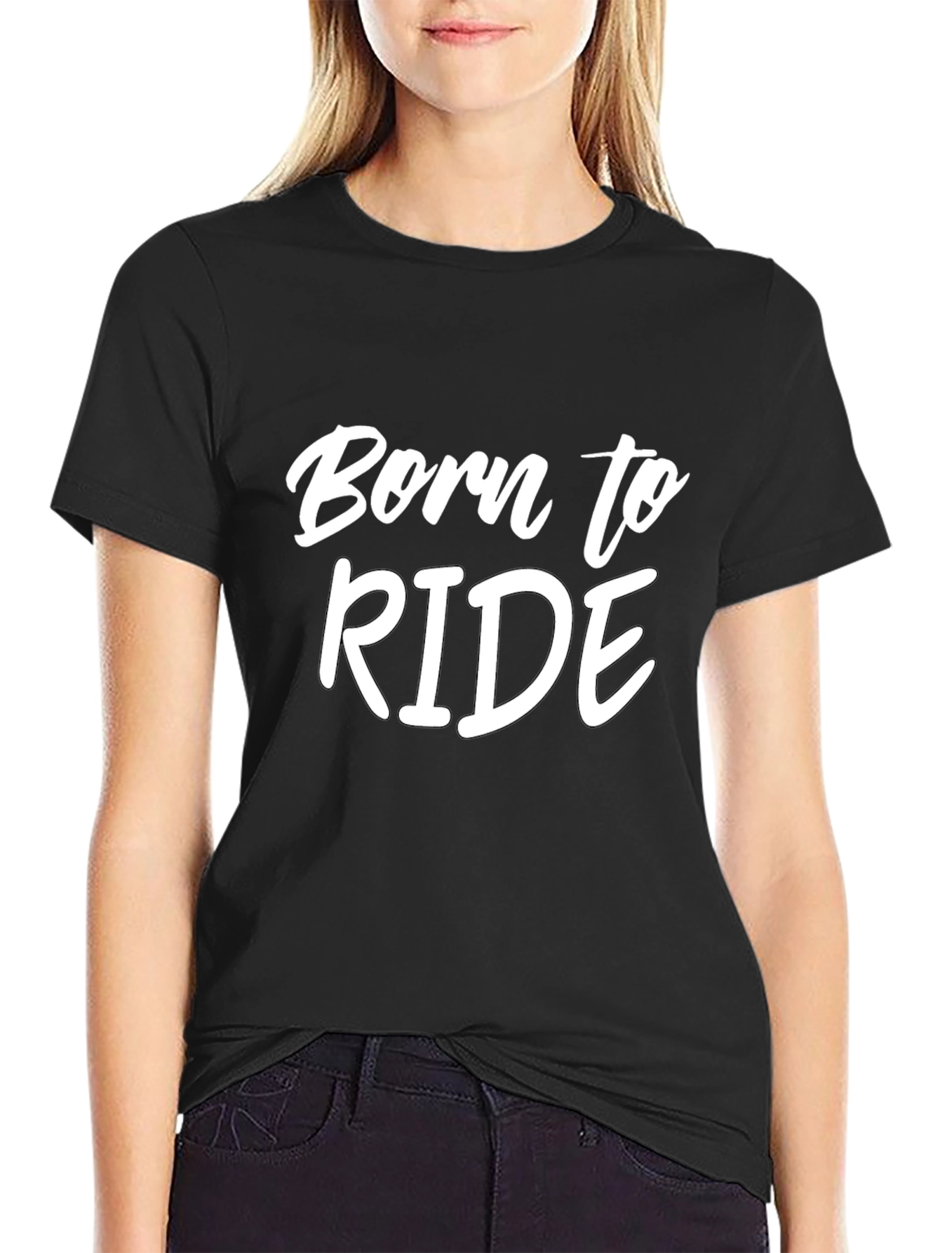 Born to Ride T-Shirt - Black Cotton Tee