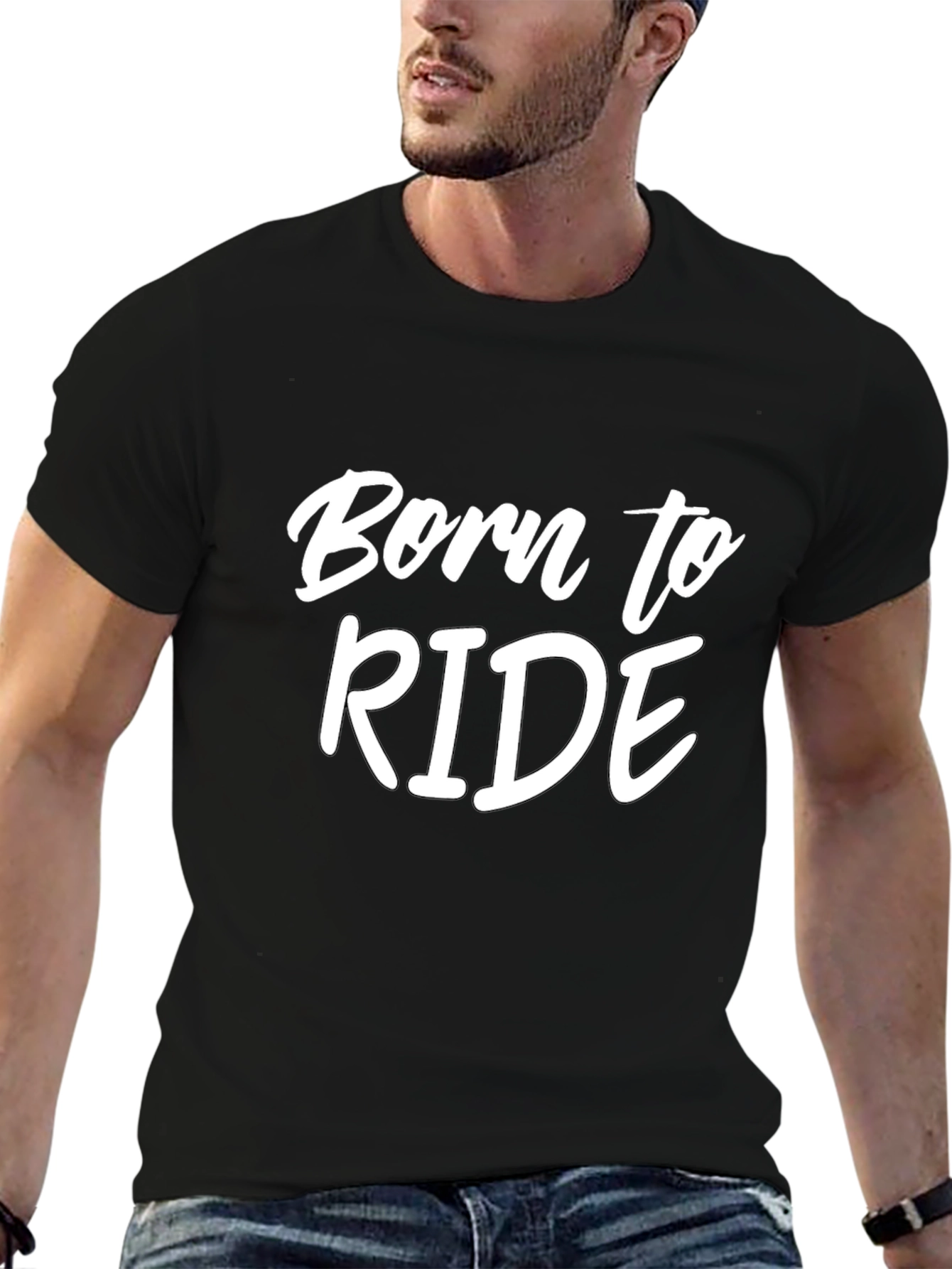 Born to Ride T-Shirt - Black Cotton Tee