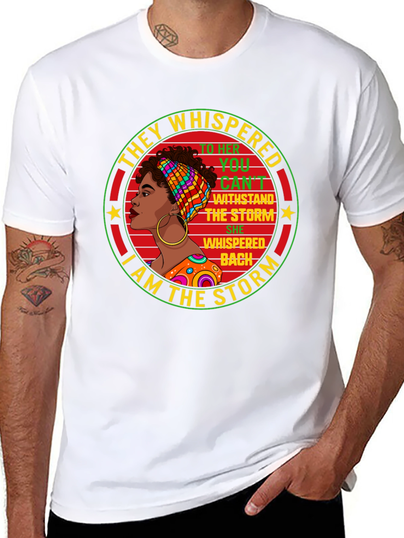 Empowered Woman T-Shirt: I Am The Storm Design