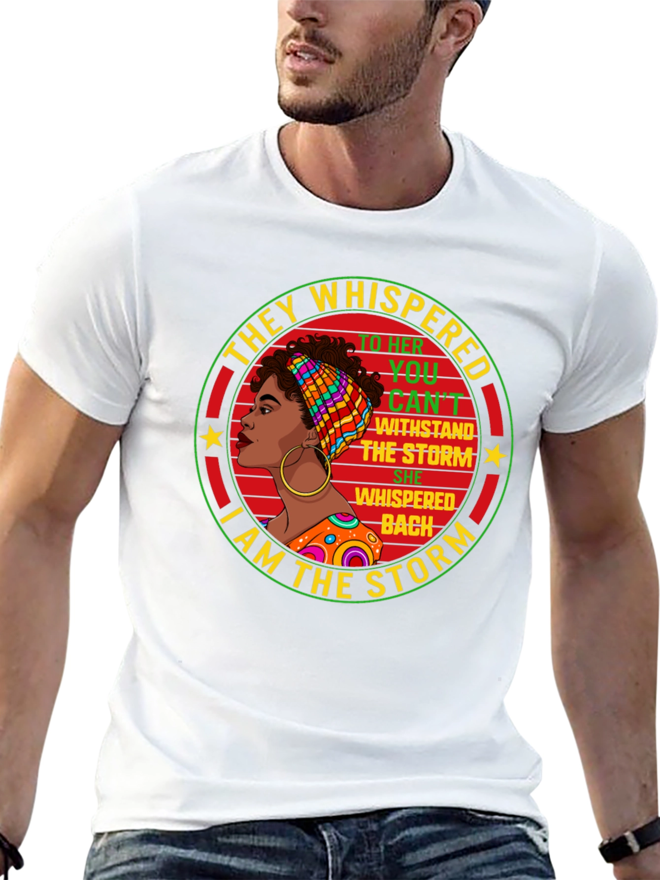 Empowered Woman T-Shirt: I Am The Storm Design