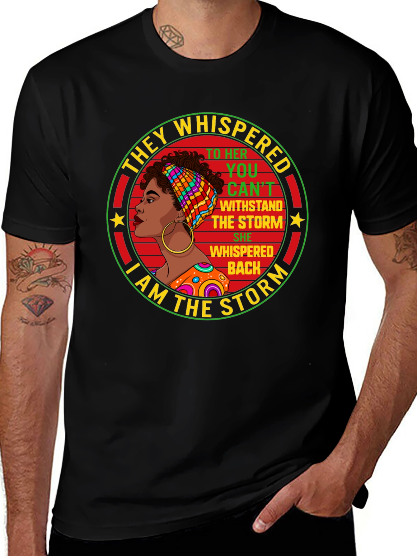 Empowered Woman T-Shirt: I Am The Storm Design