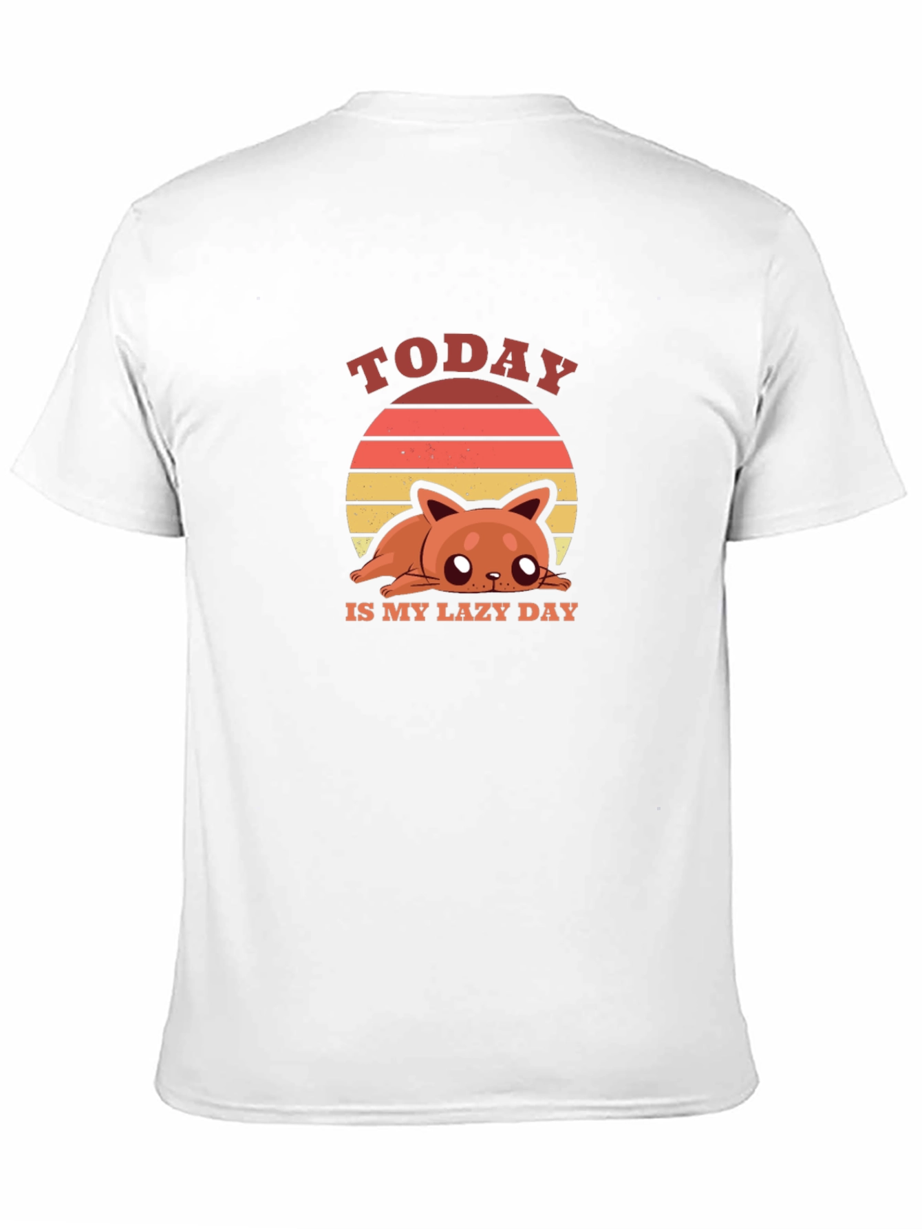 Lazy Day Cat T-Shirt - Soft Cotton Tee