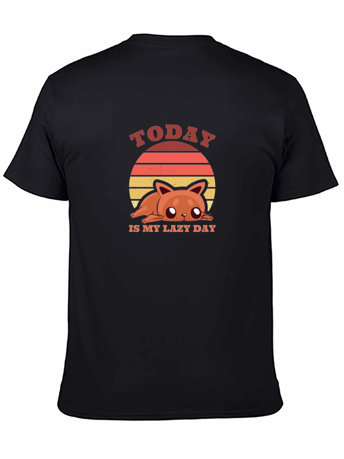 Lazy Day Cat T-Shirt - Soft Cotton Tee