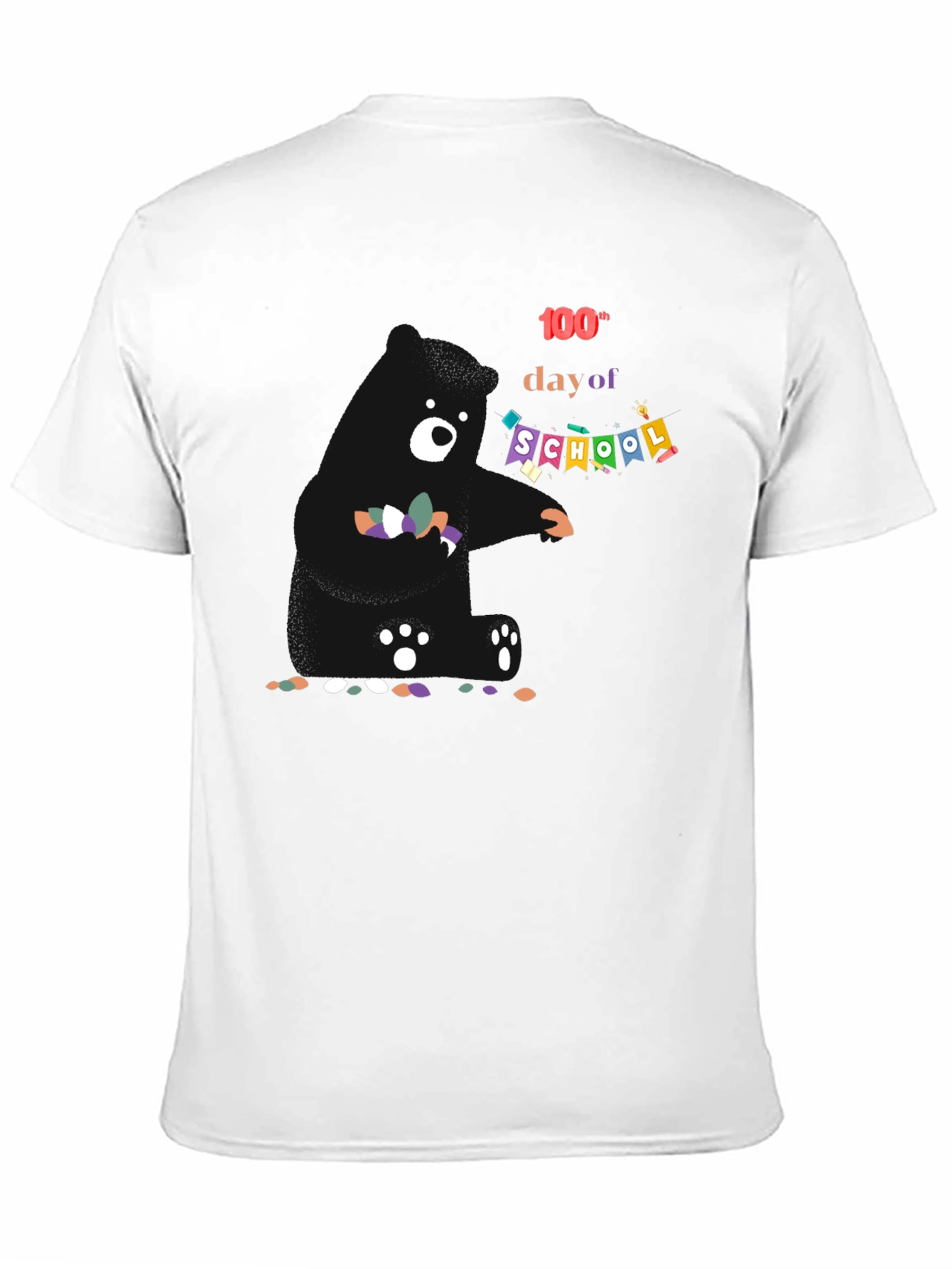 100th Day of School Black T-Shirt