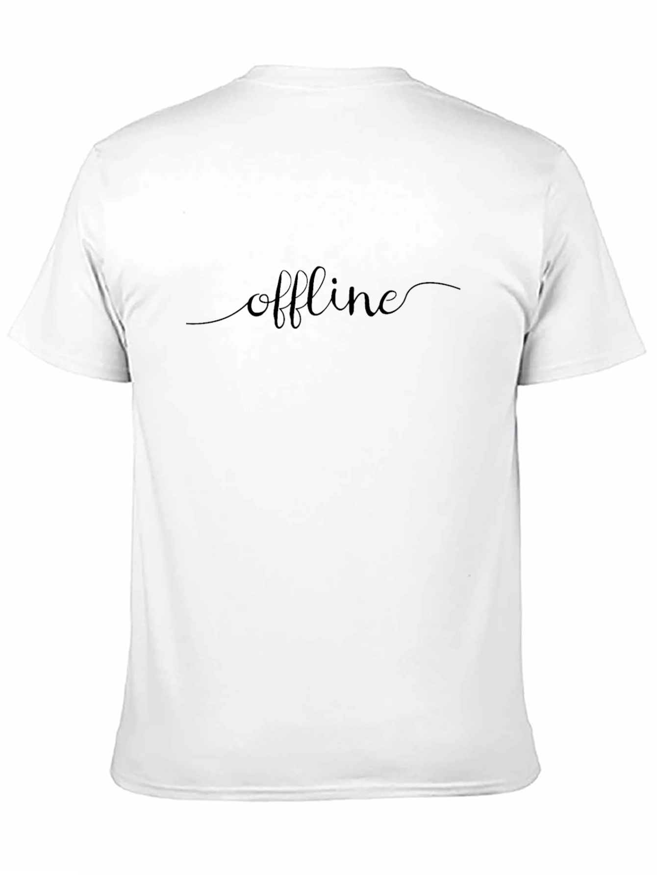 Offline Black Graphic Tee - Relaxed Comfort