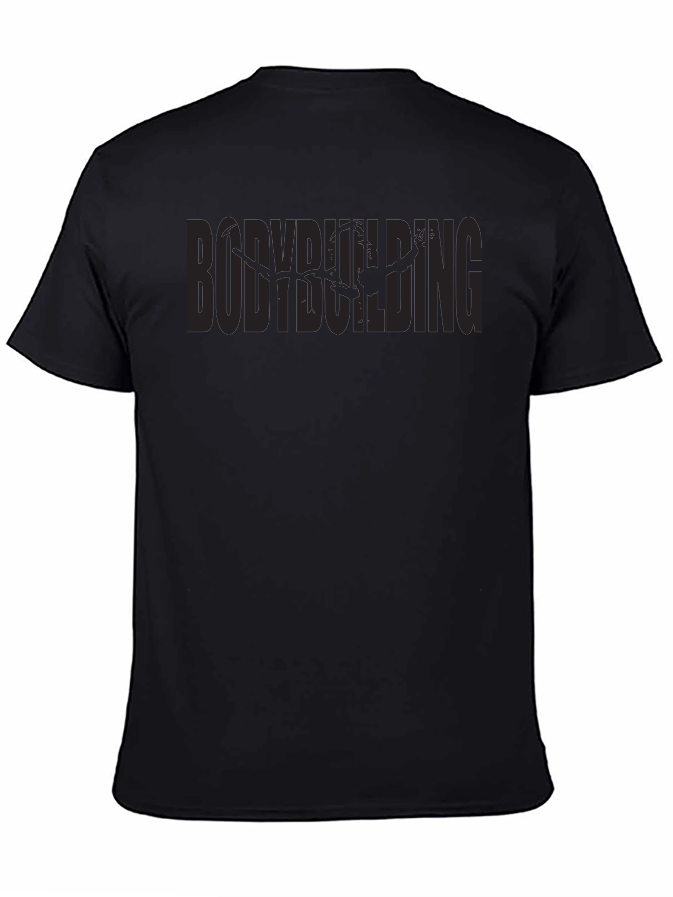 Bodybuilding Graphic Tee - Black Gym T-Shirt