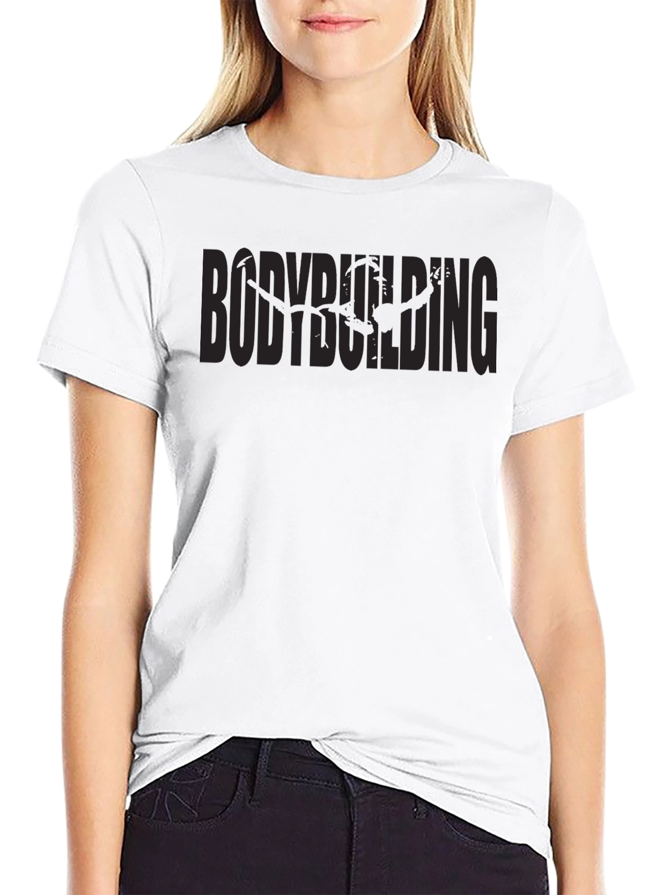 Bodybuilding Graphic Tee - Black Gym T-Shirt