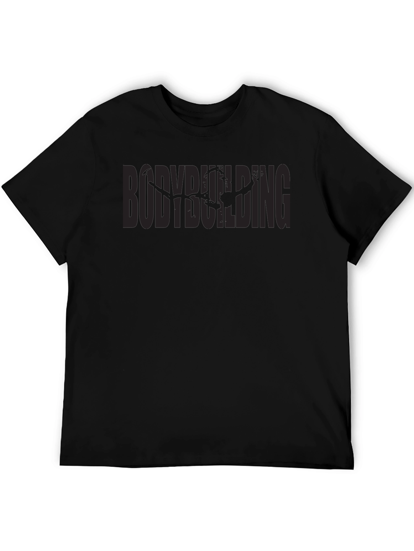 Bodybuilding Graphic Tee - Black Gym T-Shirt