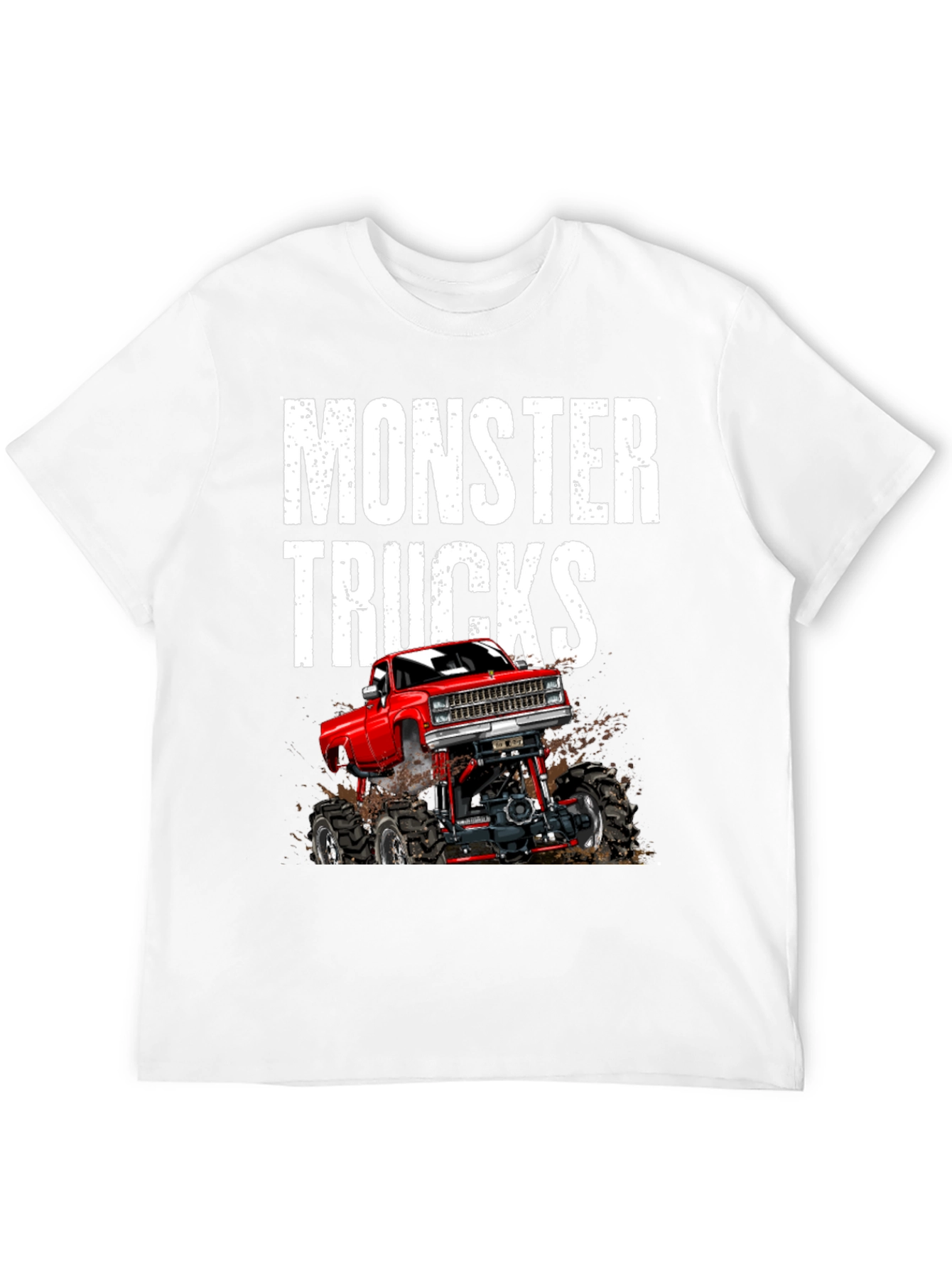 Monster Truck Graphic Tee - Bold Black Cotton T-Shirt