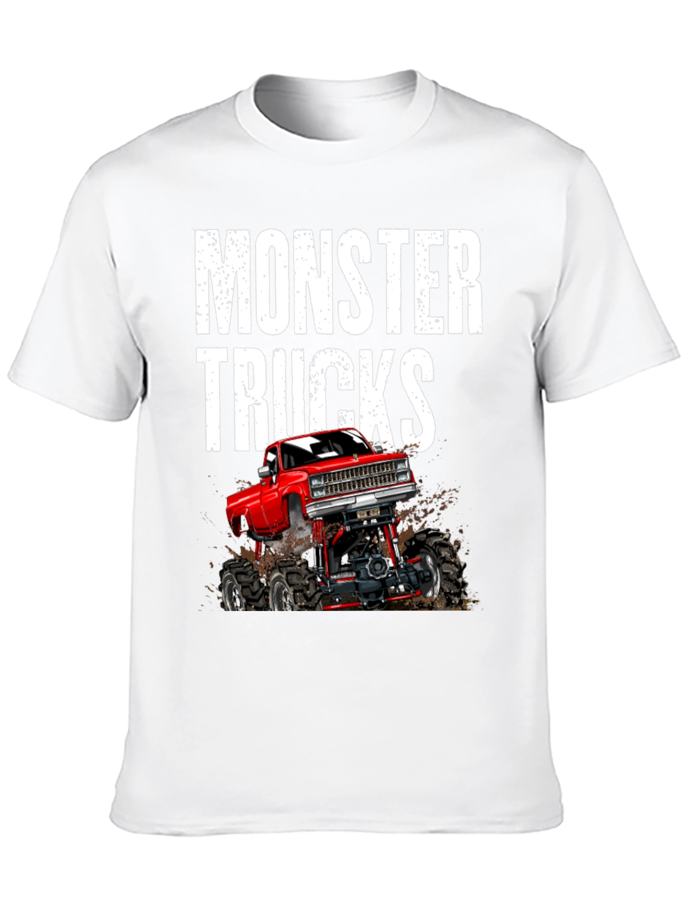 Monster Truck Graphic Tee - Bold Black Cotton T-Shirt
