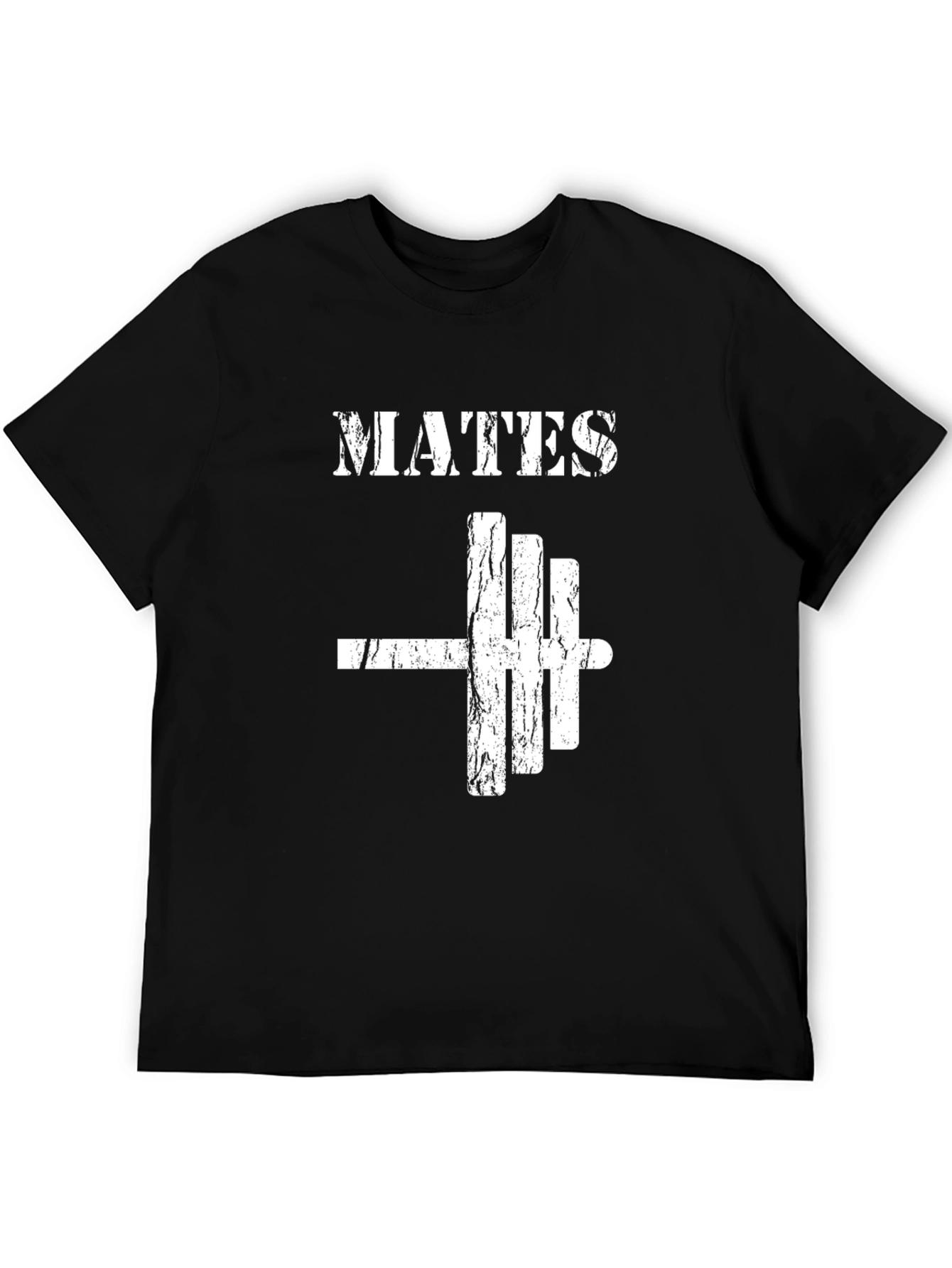MATES Barbell Black T-Shirt