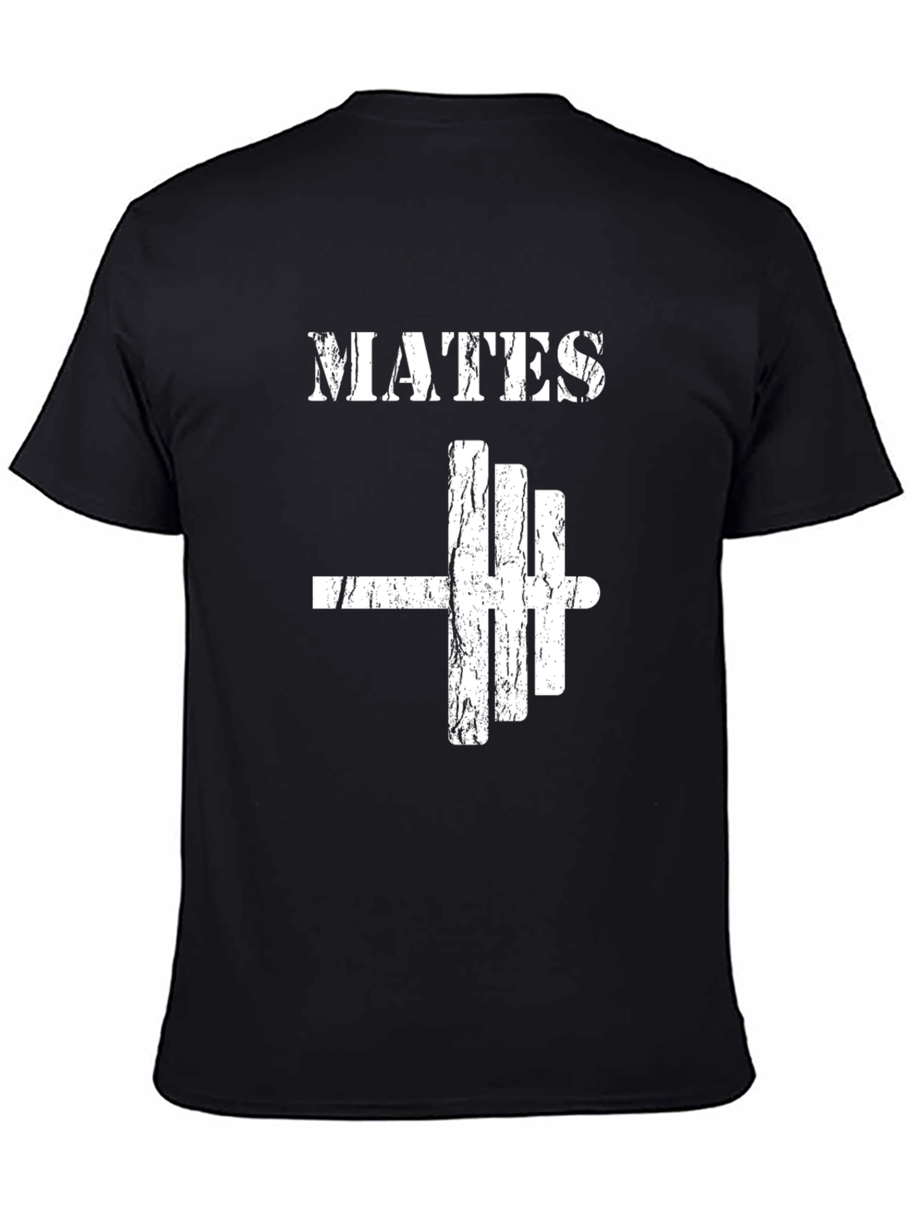 MATES Barbell Black T-Shirt