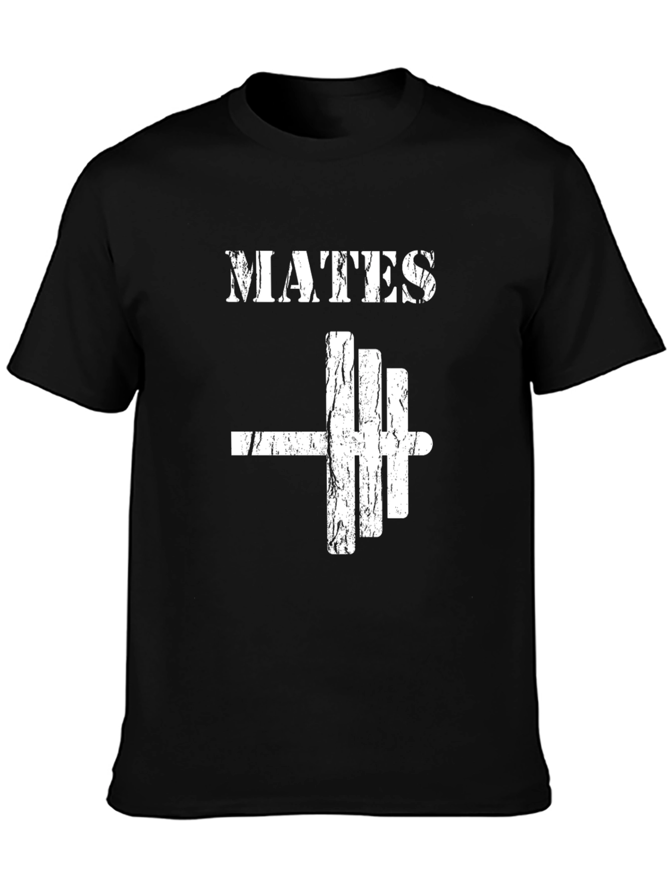 MATES Barbell Black T-Shirt