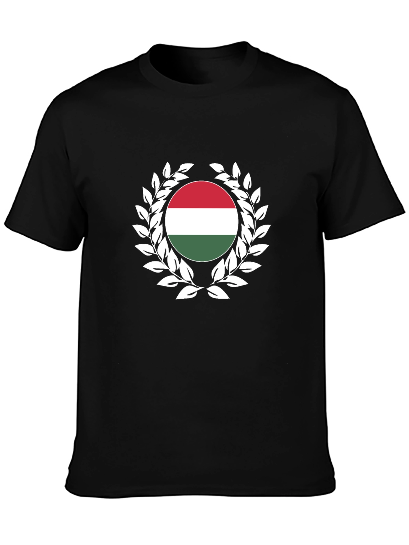 Hungary Flag Laurel Wreath T-Shirt