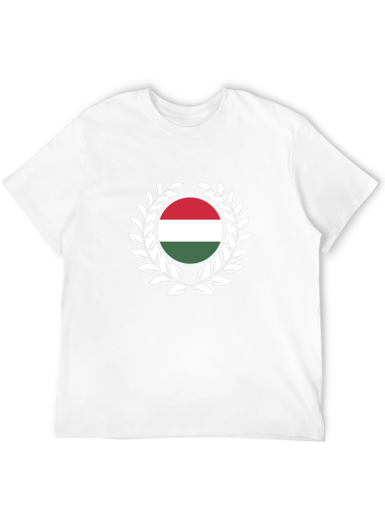 Hungary Flag Laurel Wreath T-Shirt