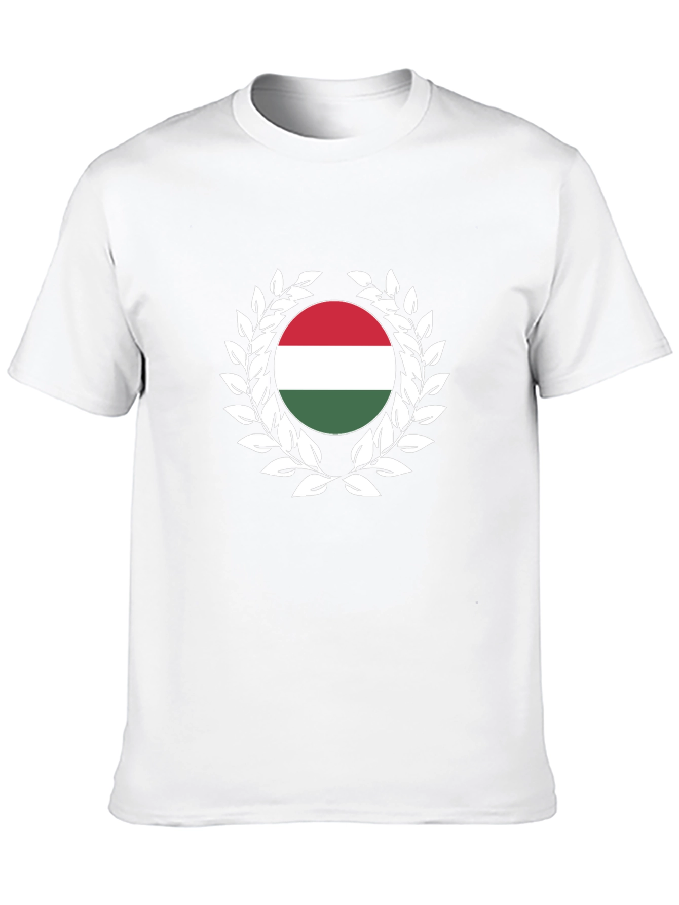 Hungary Flag Laurel Wreath T-Shirt