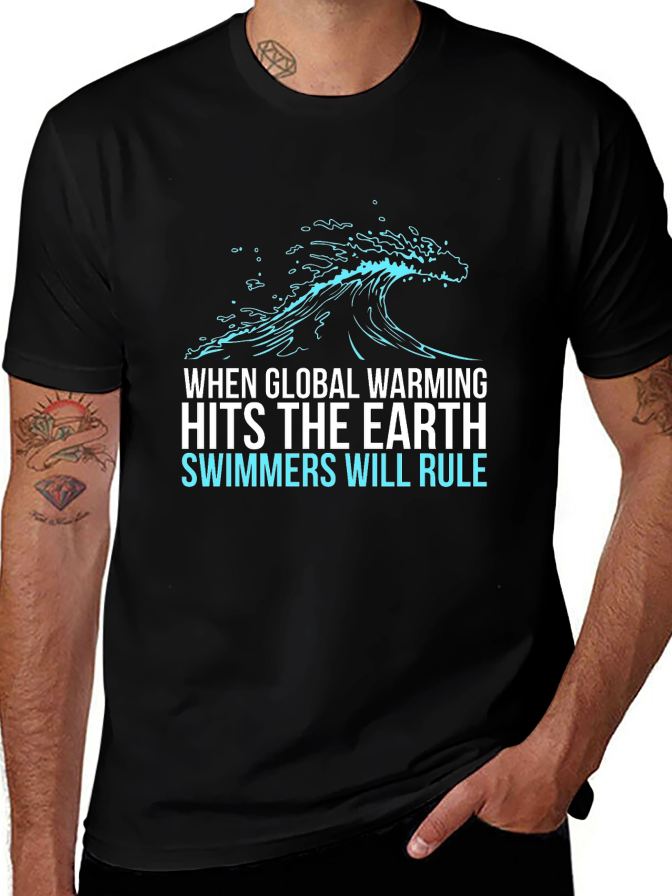 Global Warming Swimmers T-Shirt