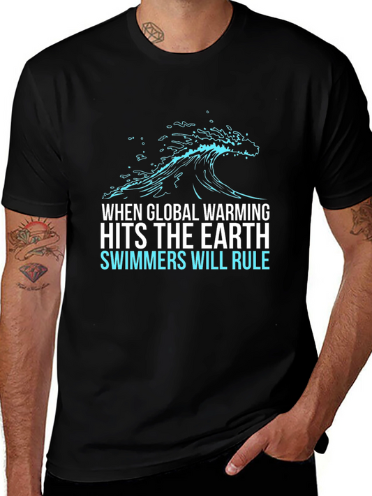Global Warming Swimmers T-Shirt