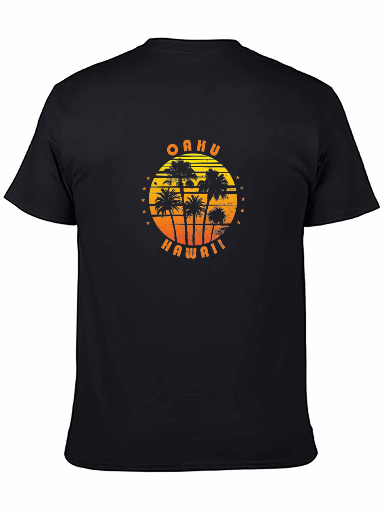 Oahu Hawaii Palm Tree Graphic T-Shirt