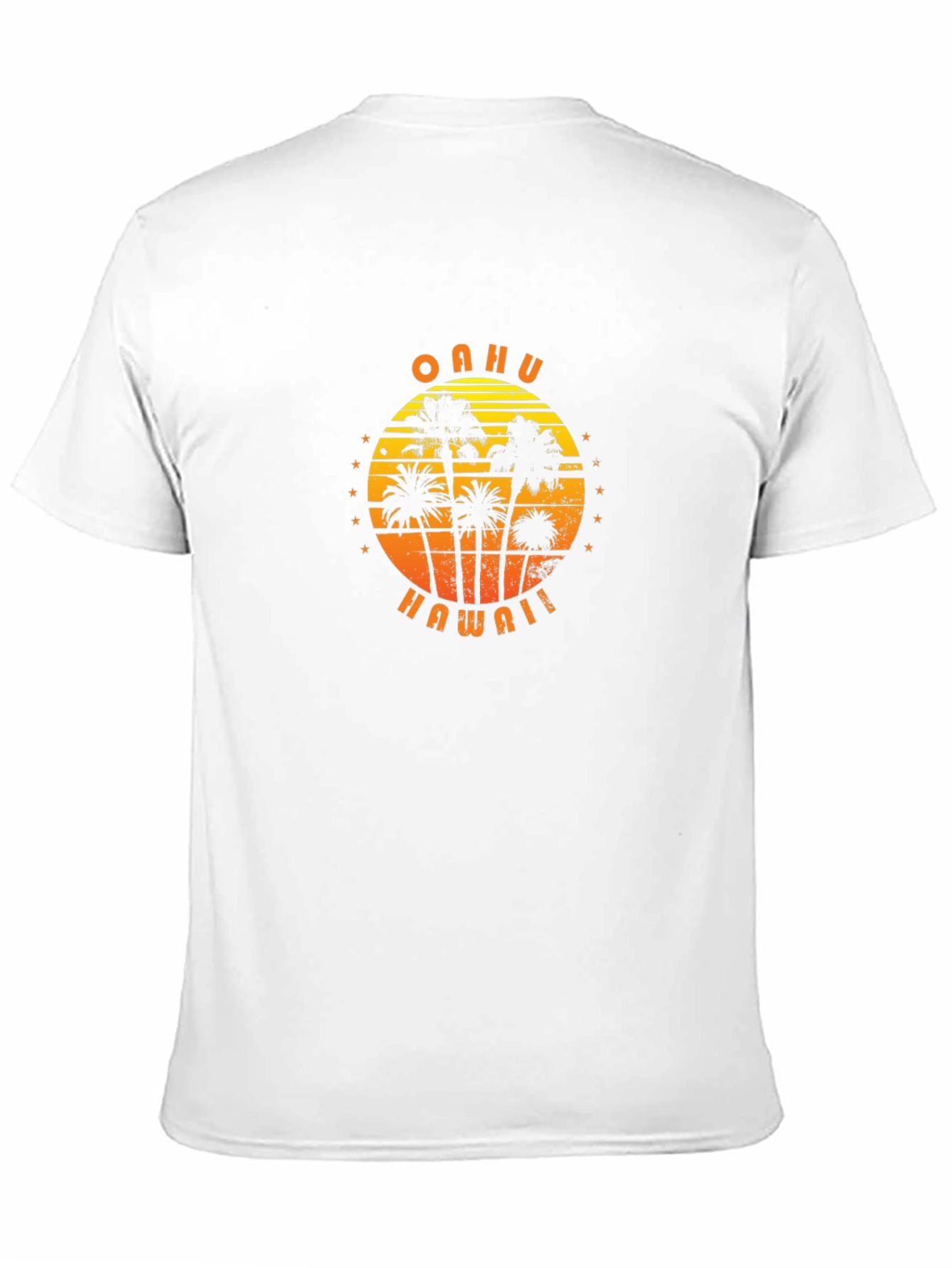 Oahu Hawaii Palm Tree Graphic T-Shirt