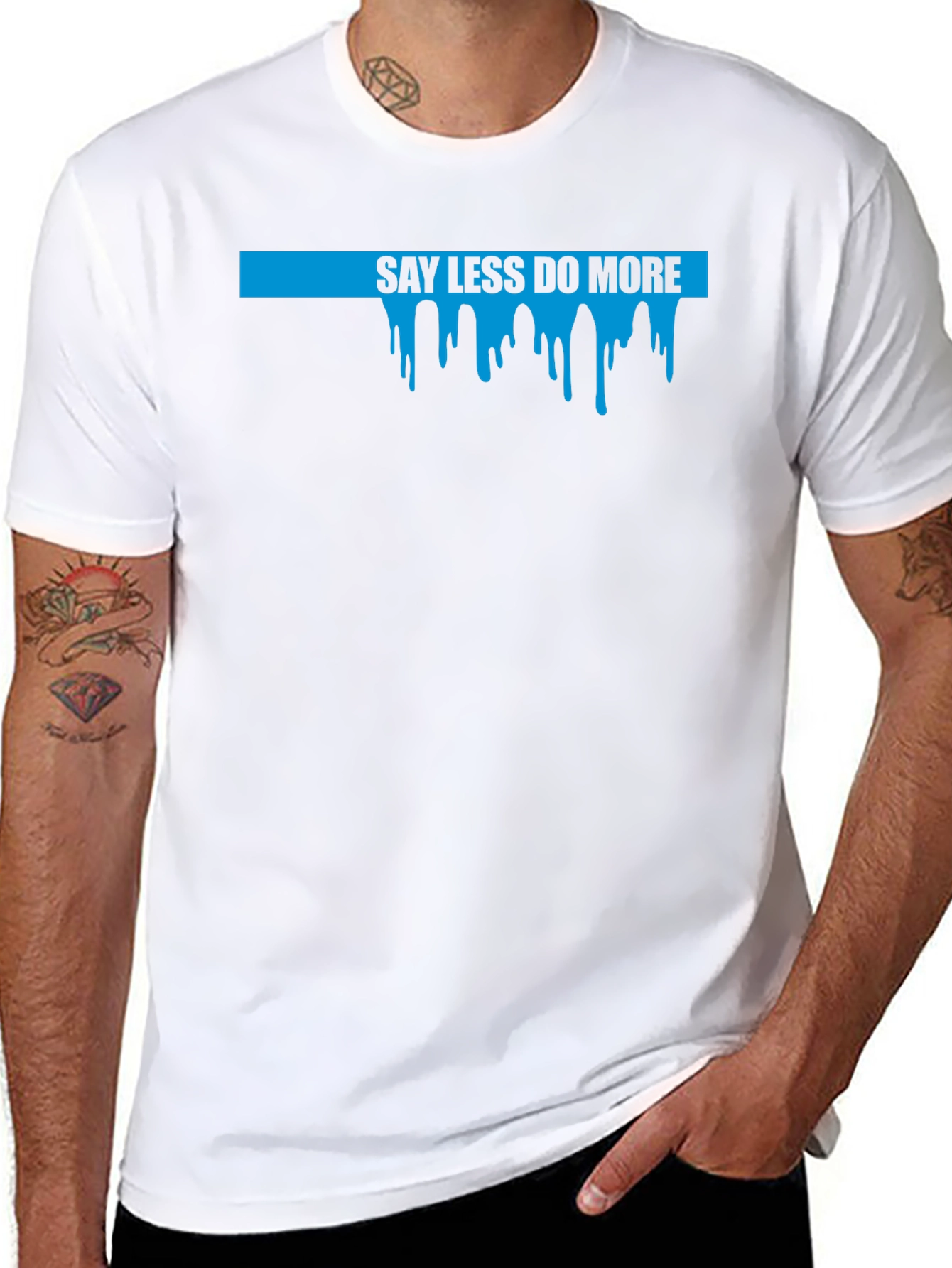 Say Less Do More Graphic Tee - Black