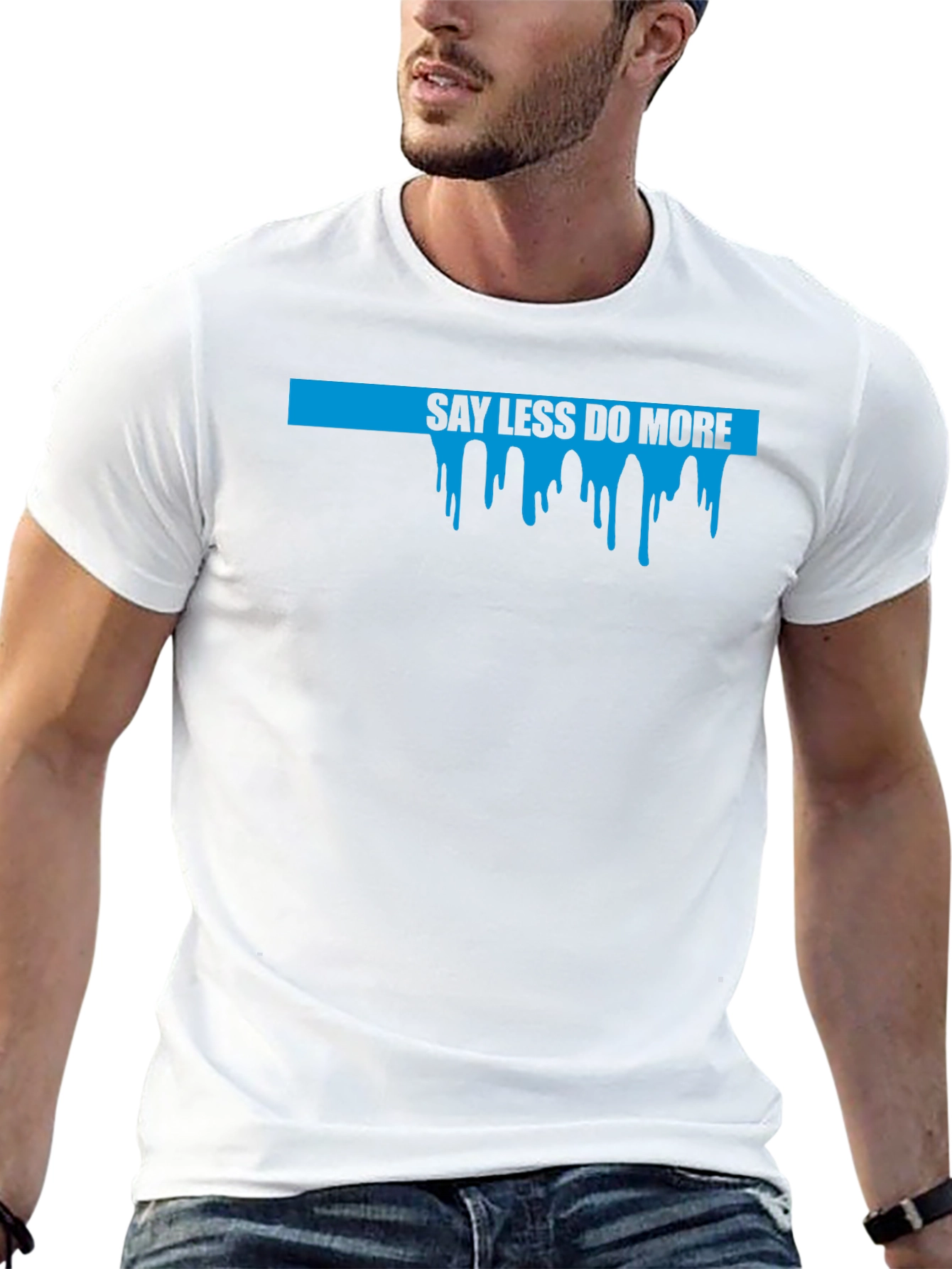 Say Less Do More Graphic Tee - Black