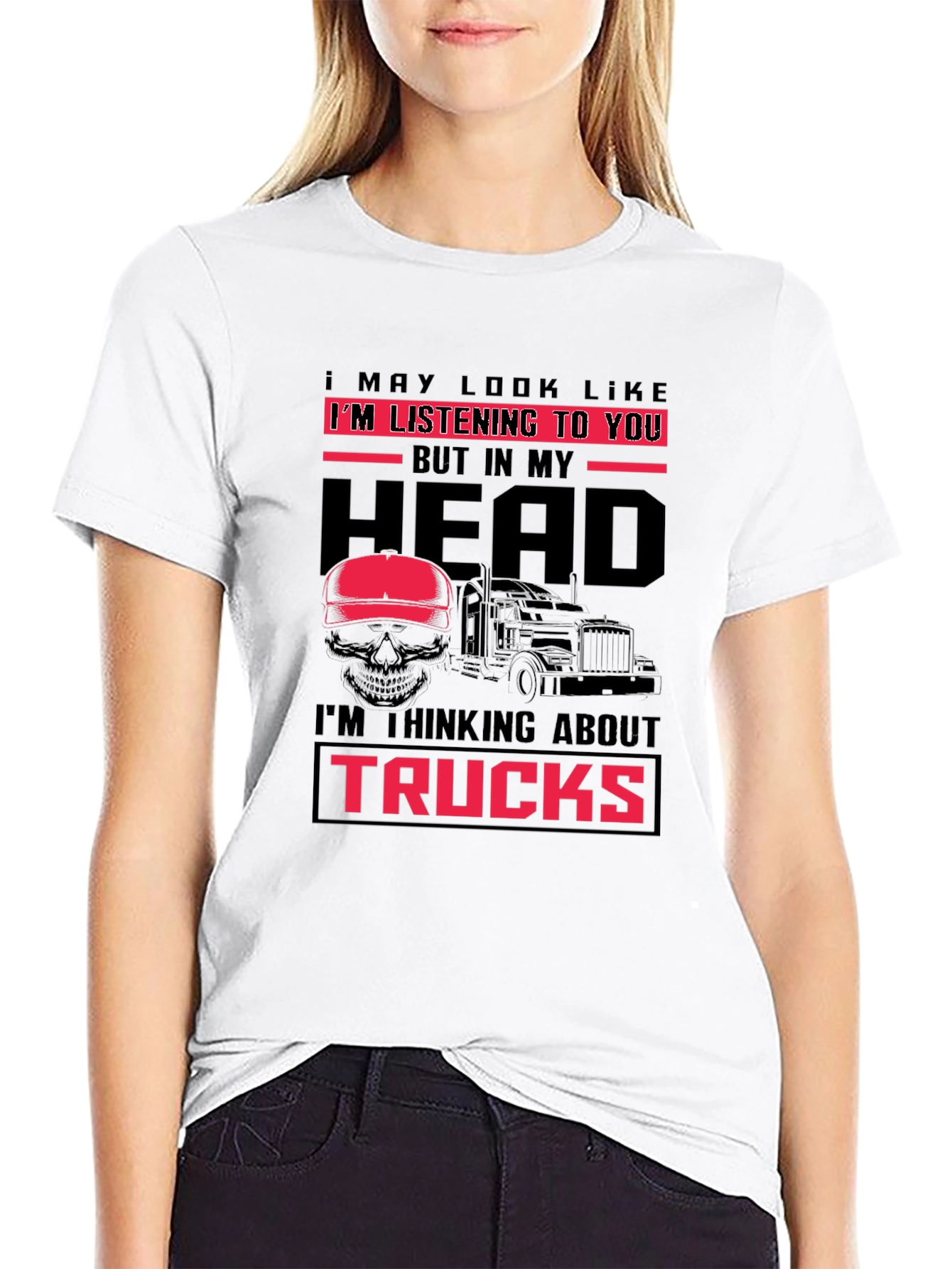 Trucker T-Shirt - Im Thinking About Trucks