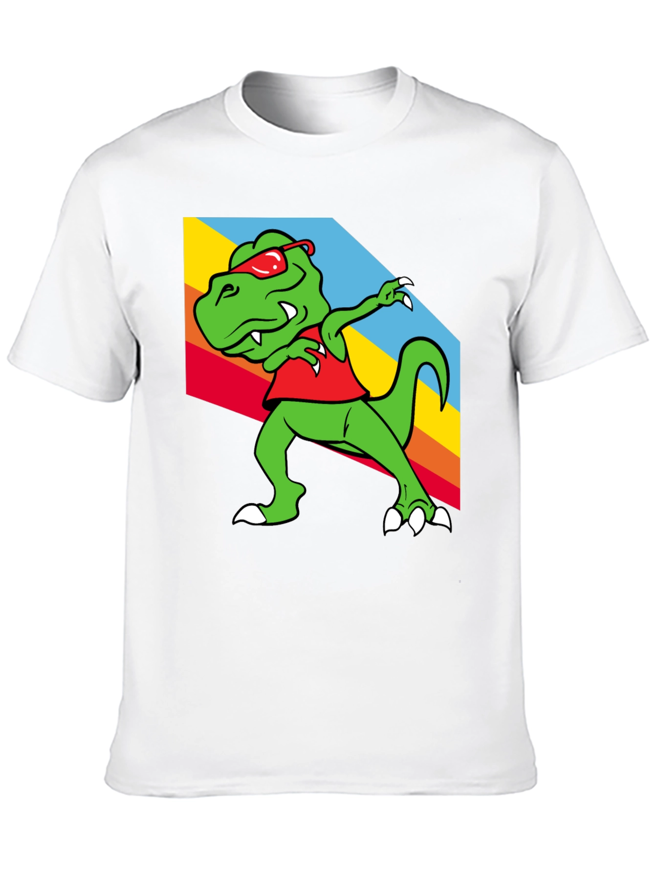 Dabbing Dinosaur Graphic Tee - Trendy T-Rex T-Shirt