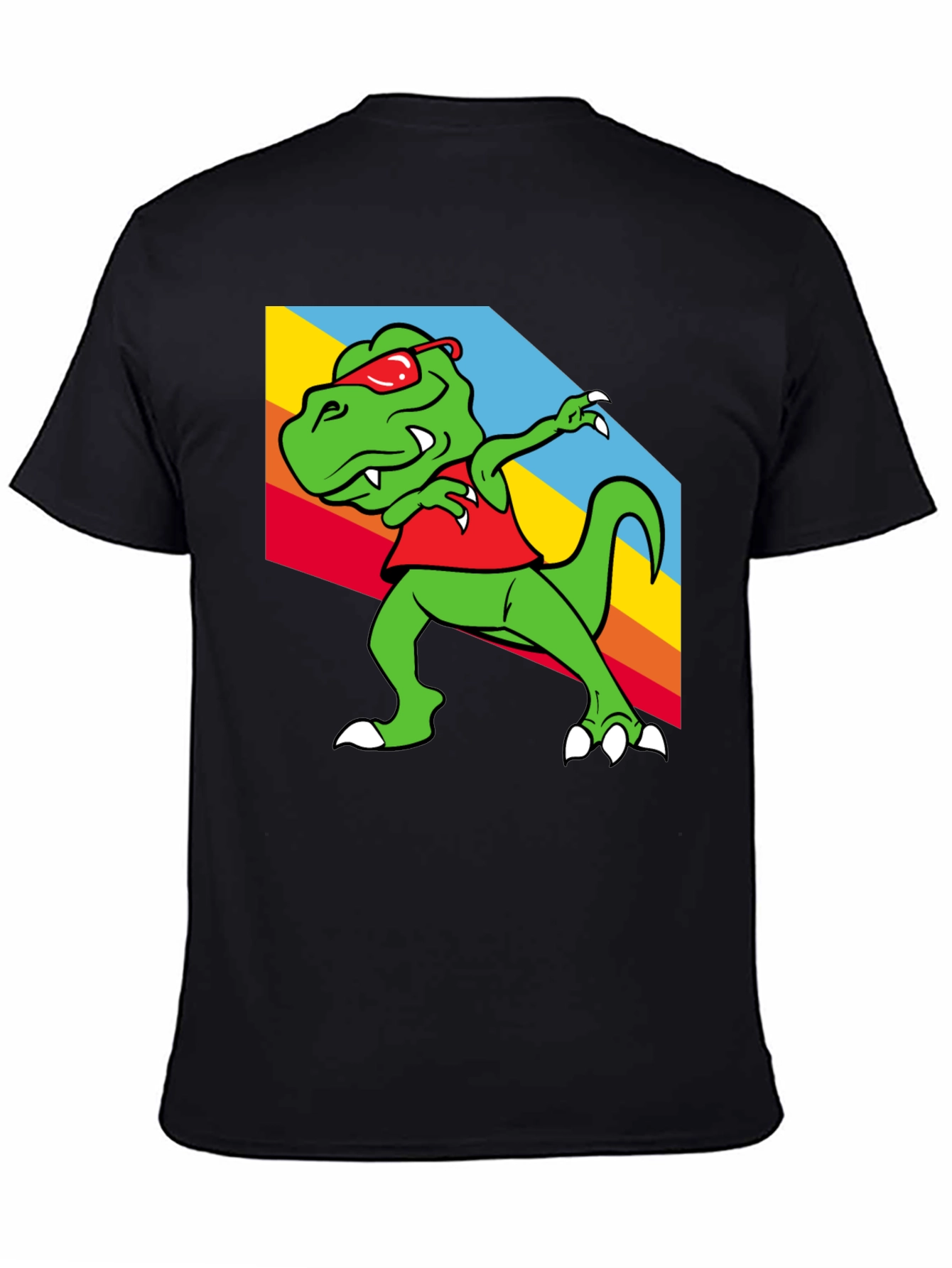 Dabbing Dinosaur Graphic Tee - Trendy T-Rex T-Shirt
