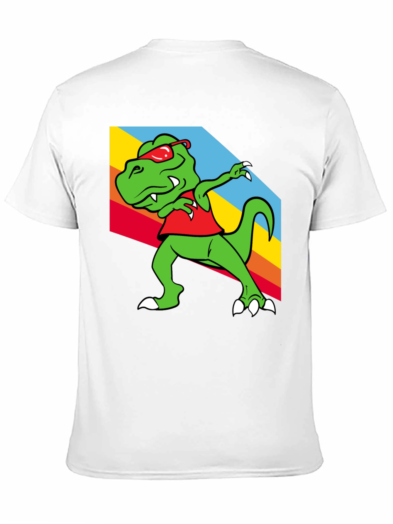 Dabbing Dinosaur Graphic Tee - Trendy T-Rex T-Shirt