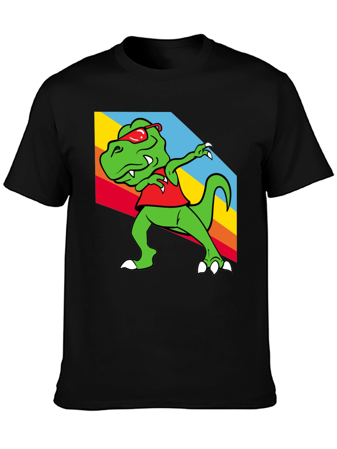 Dabbing Dinosaur Graphic Tee - Trendy T-Rex T-Shirt