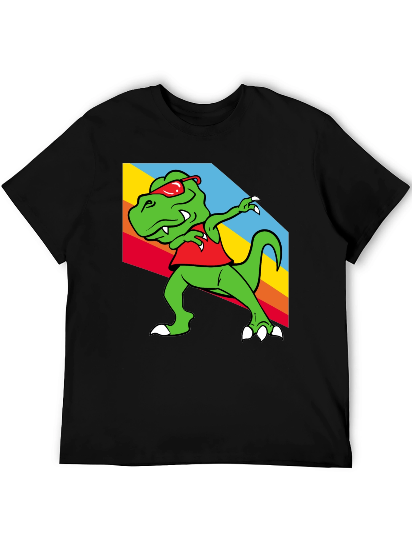 Dabbing Dinosaur Graphic Tee - Trendy T-Rex T-Shirt