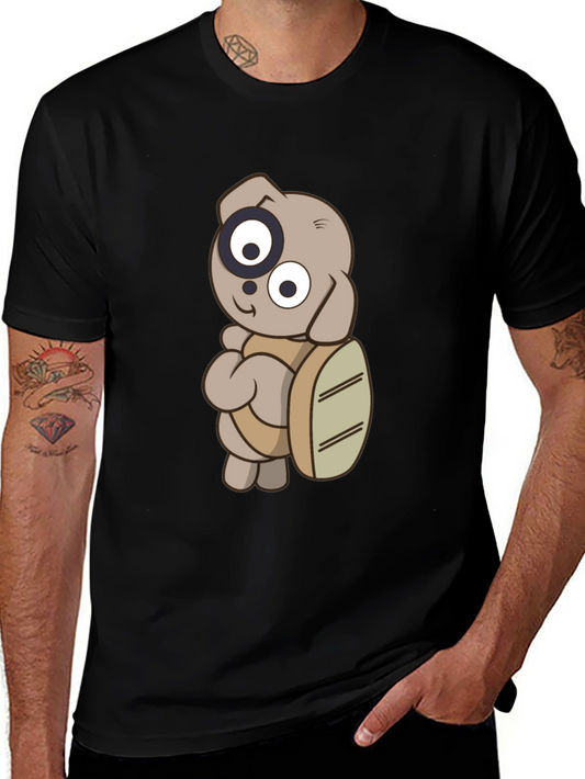 Cartoon Dog T-Shirt - Casual Graphic Tee