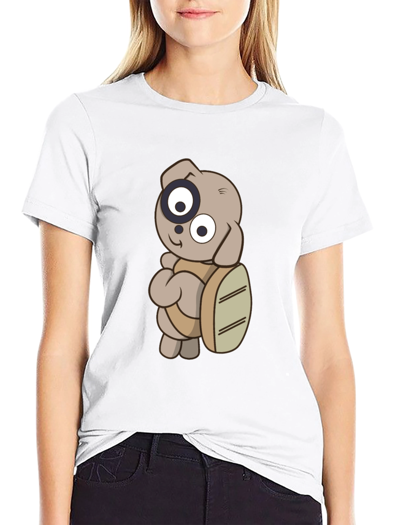 Cartoon Dog T-Shirt - Casual Graphic Tee