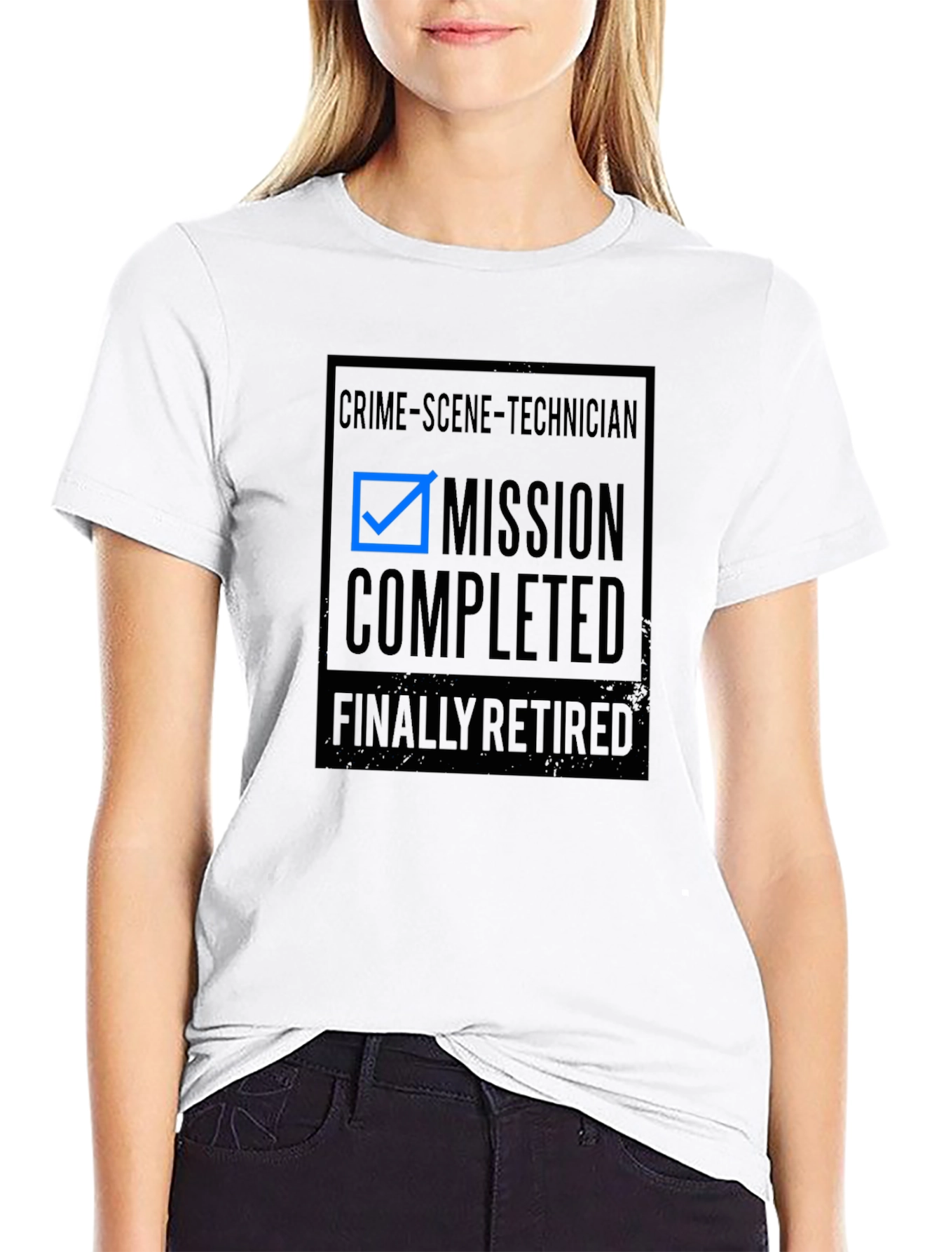 Crime Scene Technician Retirement T-Shirt - Mission Completed