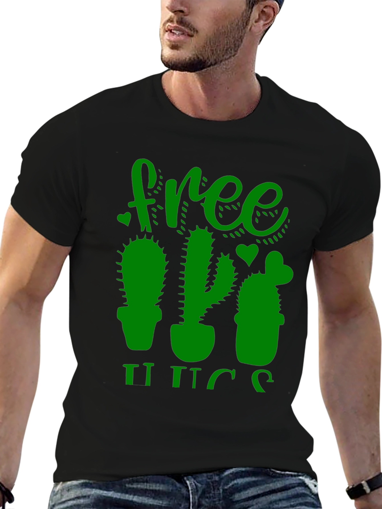 Free Hugs Cactus Graphic Tee