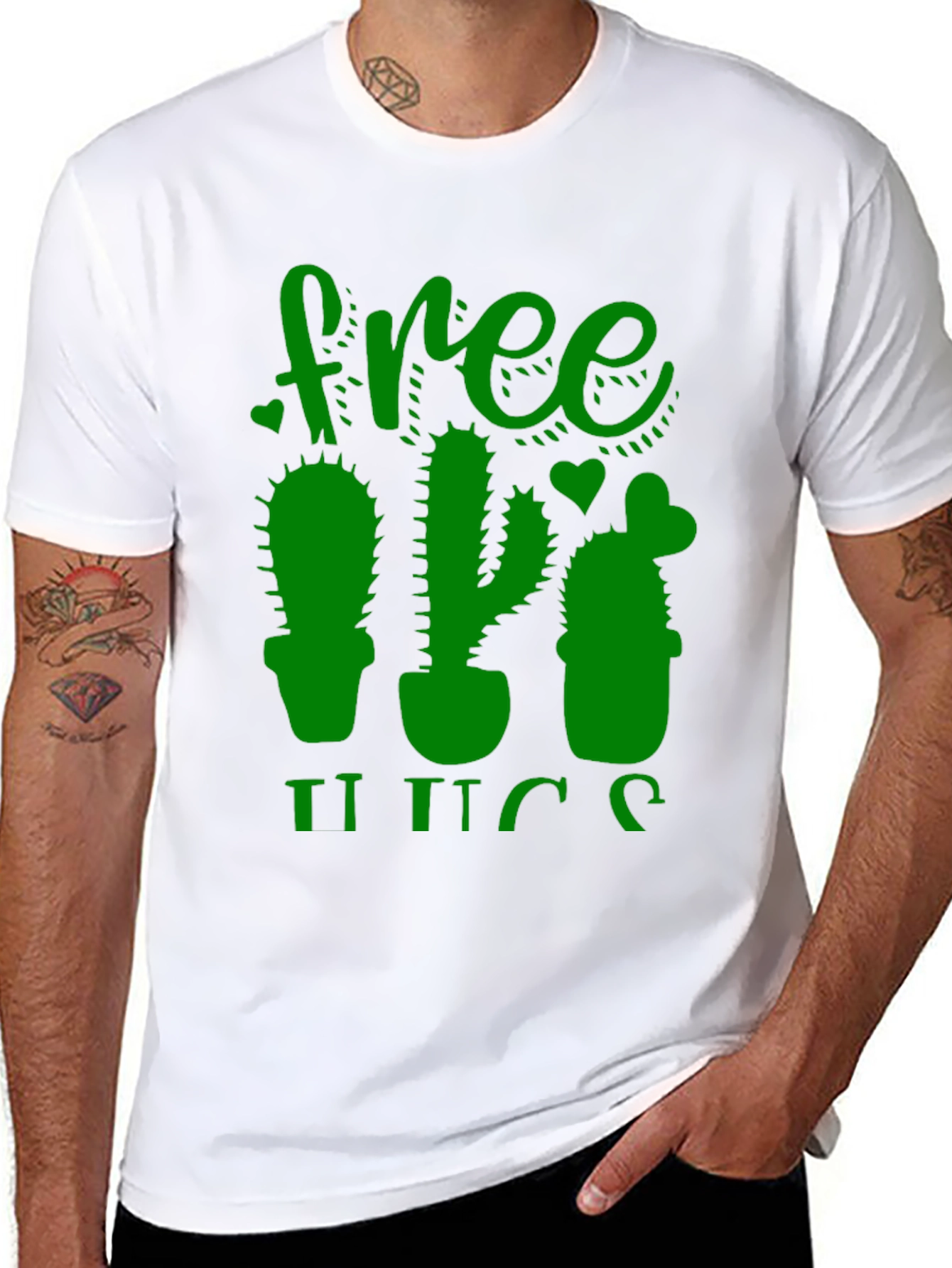 Free Hugs Cactus Graphic Tee